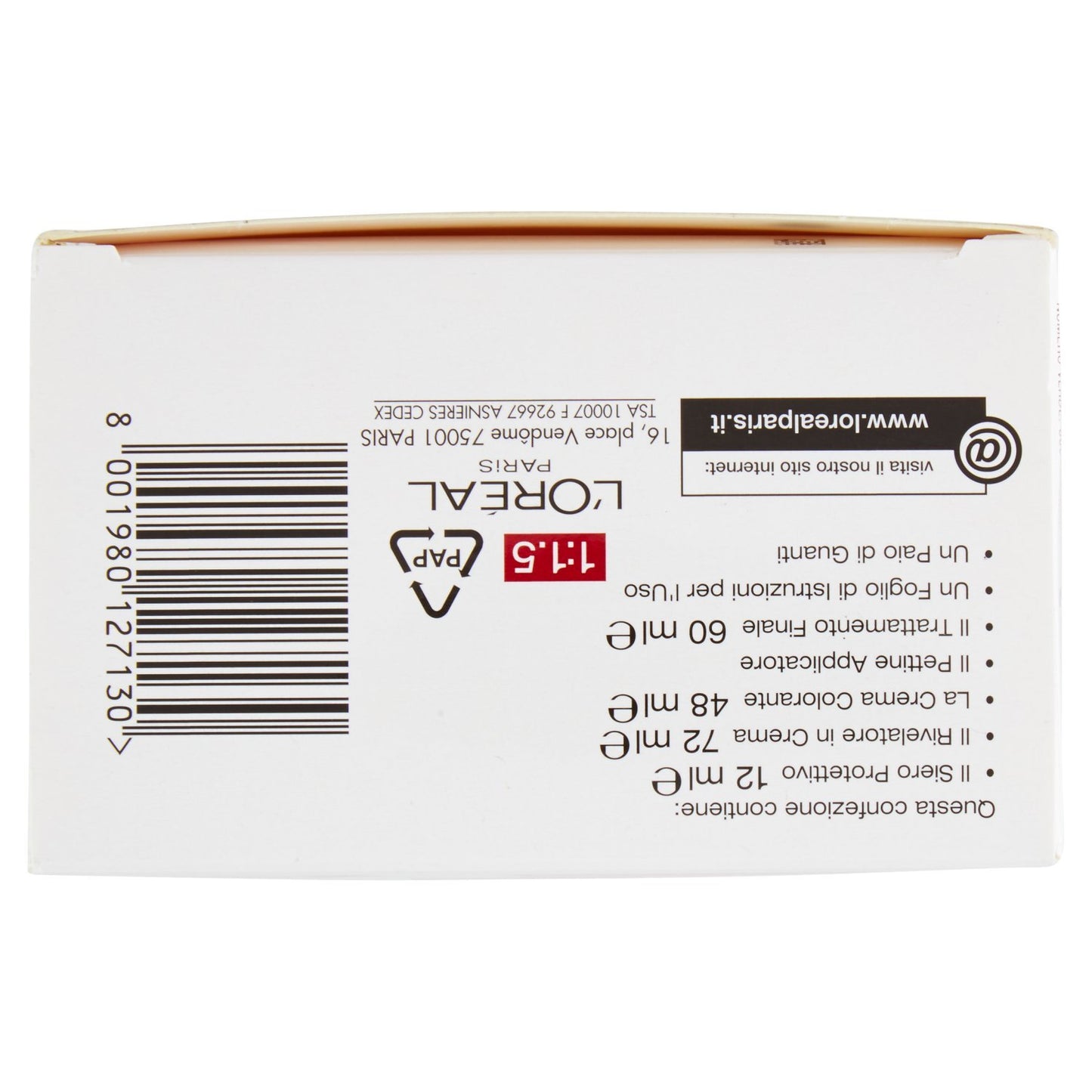 l'Oréal Paris Excellence Crema Colorante Triplo Trattamento Avanzato, 01 Biondo Ultra Chiaro Naturale - 1 Pacco