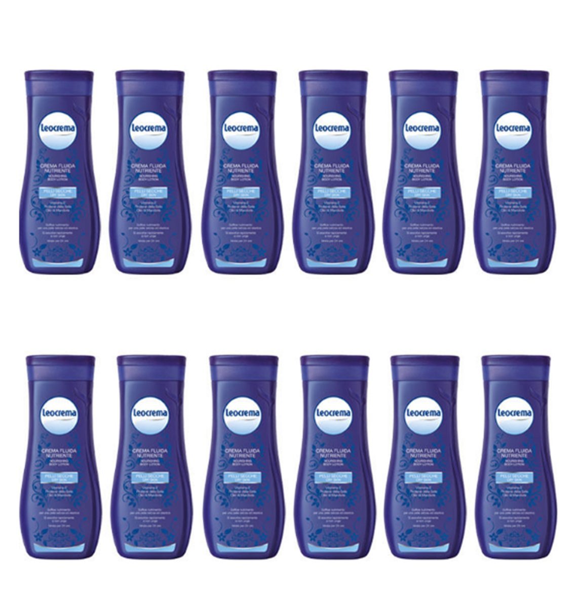 12 X Leocrema CREMA CORPO FLUIDA NUTRIENTE PER PELLI SECCHE