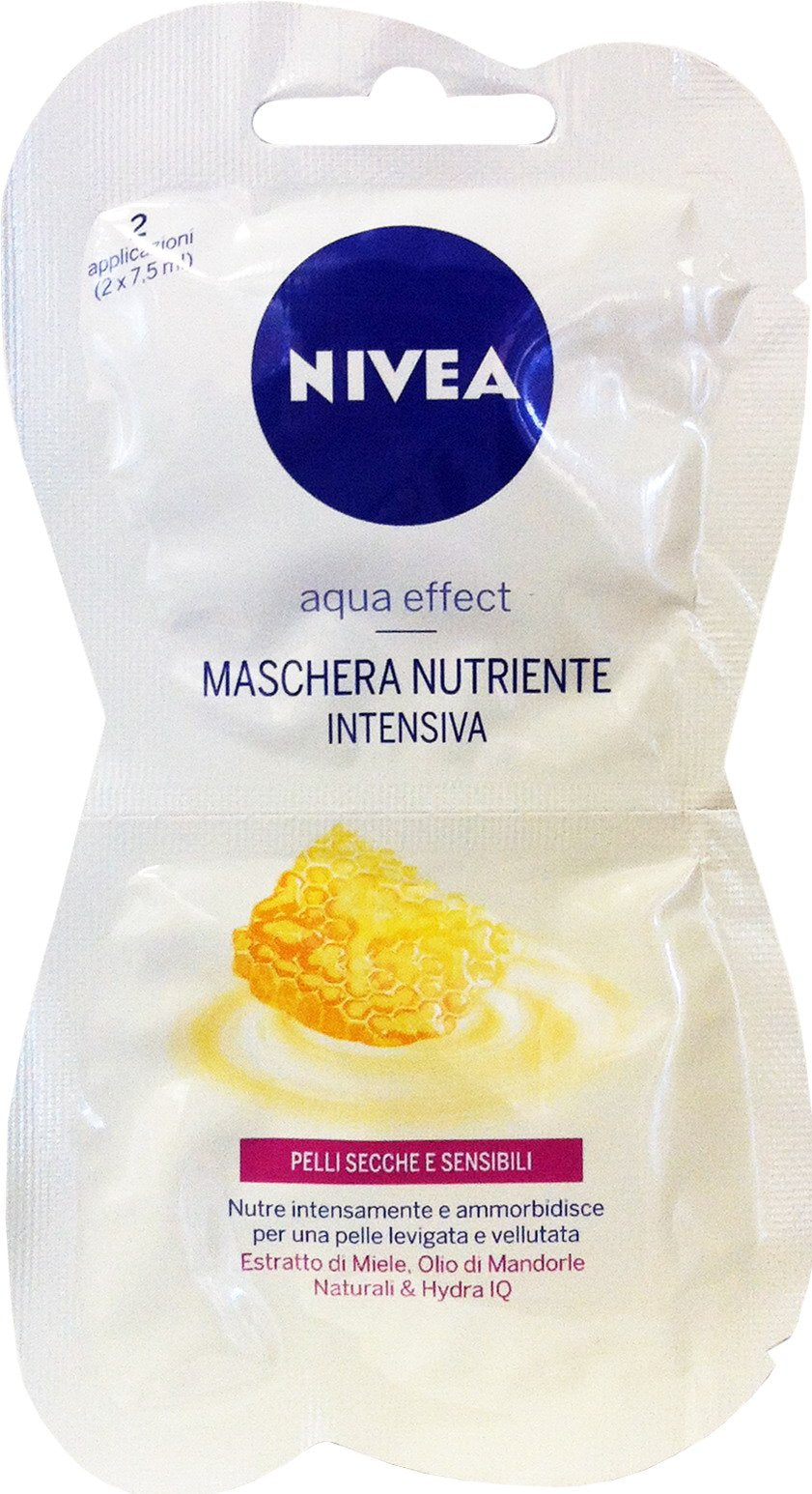24 x NIVEA VISAGE Maschera Viso Nutriente Intensiva 15 ML