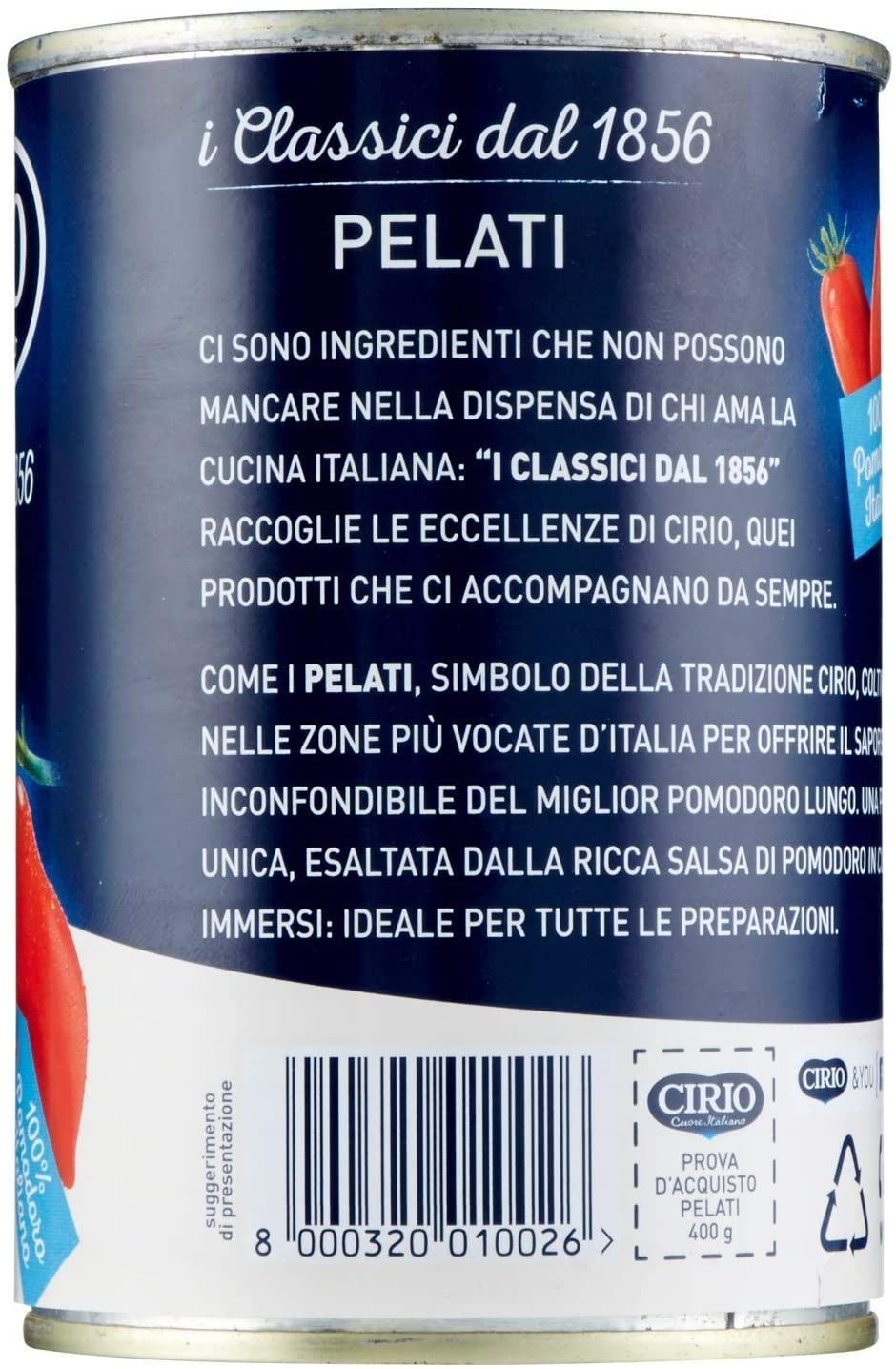Cirio - Pomodori Pelati, senza Glutine (9 x 400g)
