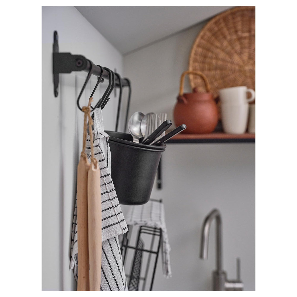 IKEA HULTARP Contenitore, 14x16 cm, Nero