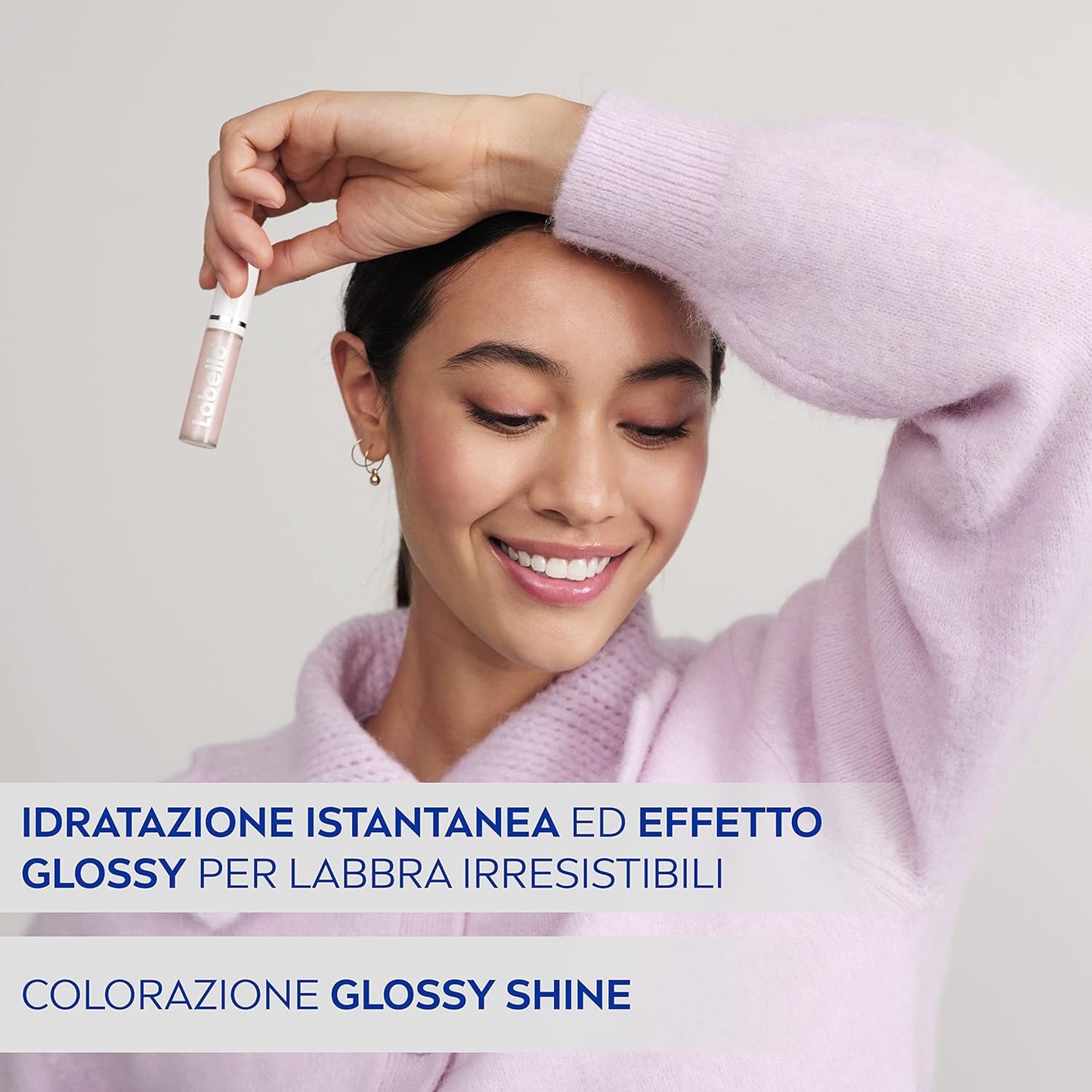 Labello Lip Oil Effetto Glossy – Glossy Shine 5.5 ml, Lucidalabbra volumizzante e idratante, Olio labbra con oli di origine 100% naturale, Lip gloss per labbra morbide e luminose