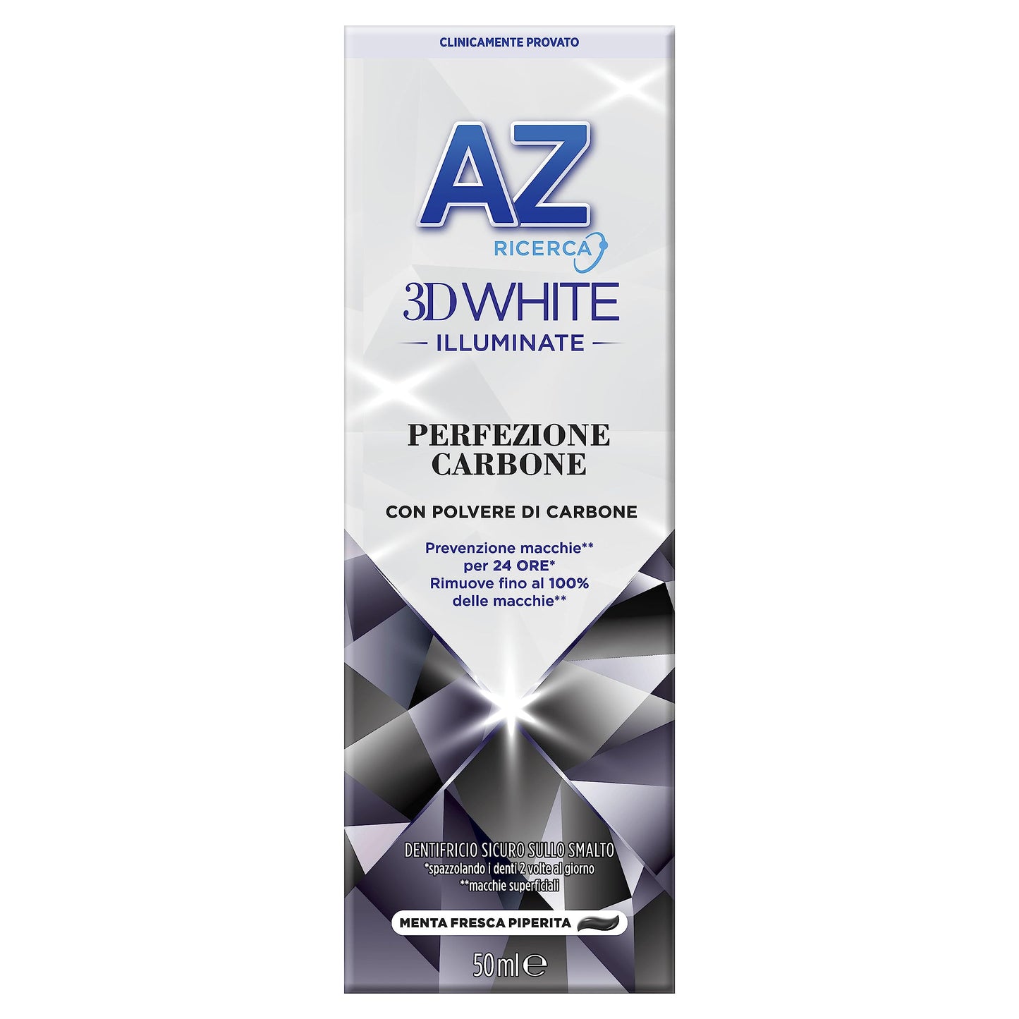 AZ Dentifricio 3DWhite Illuminate Perfezione Carbone, 50ml