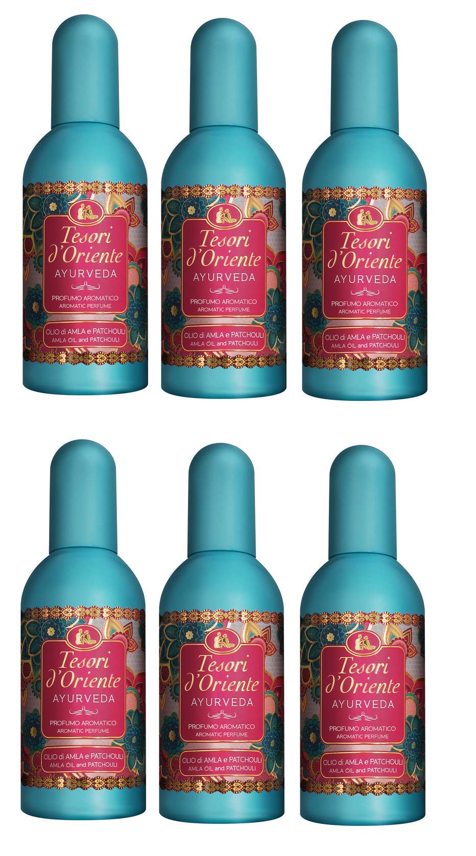 Set 6 TESORI D'ORIENTE Acqua Profumata Spray Ayurveda Ml100 Fragranza