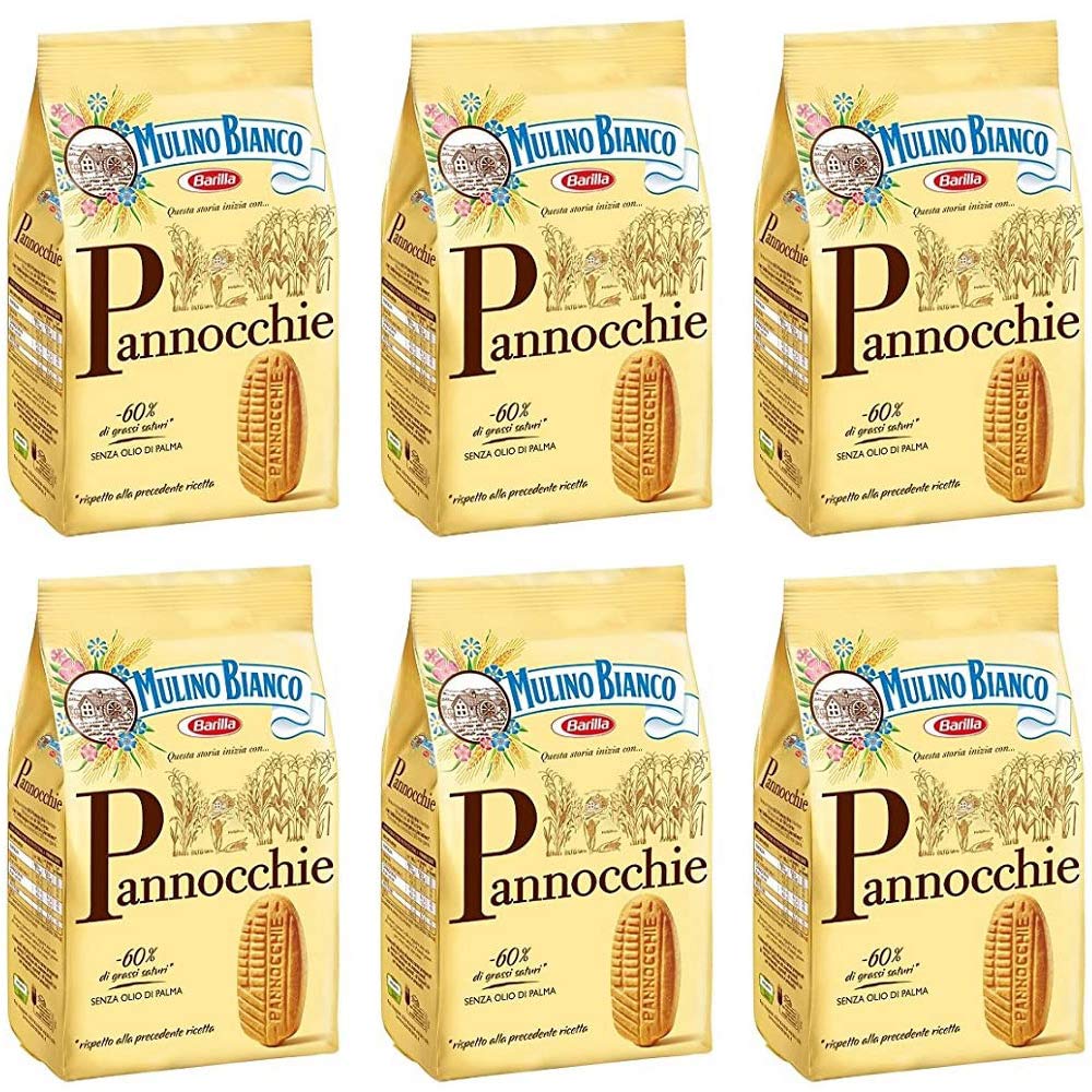 Mulino Bianco 6 x Pannocchie Biscuits Cookies with Cornflakes 350 g