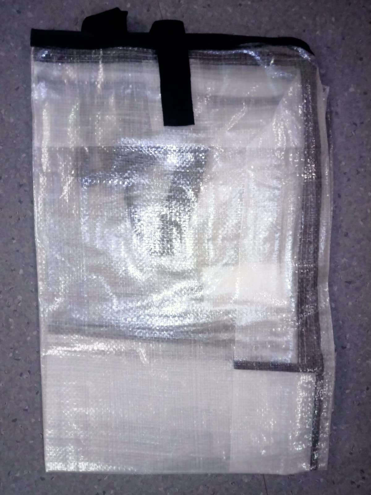 IKEA DIMPA - Borsa portaoggetti extra large, trasparente, resistente, antitarme e umidità