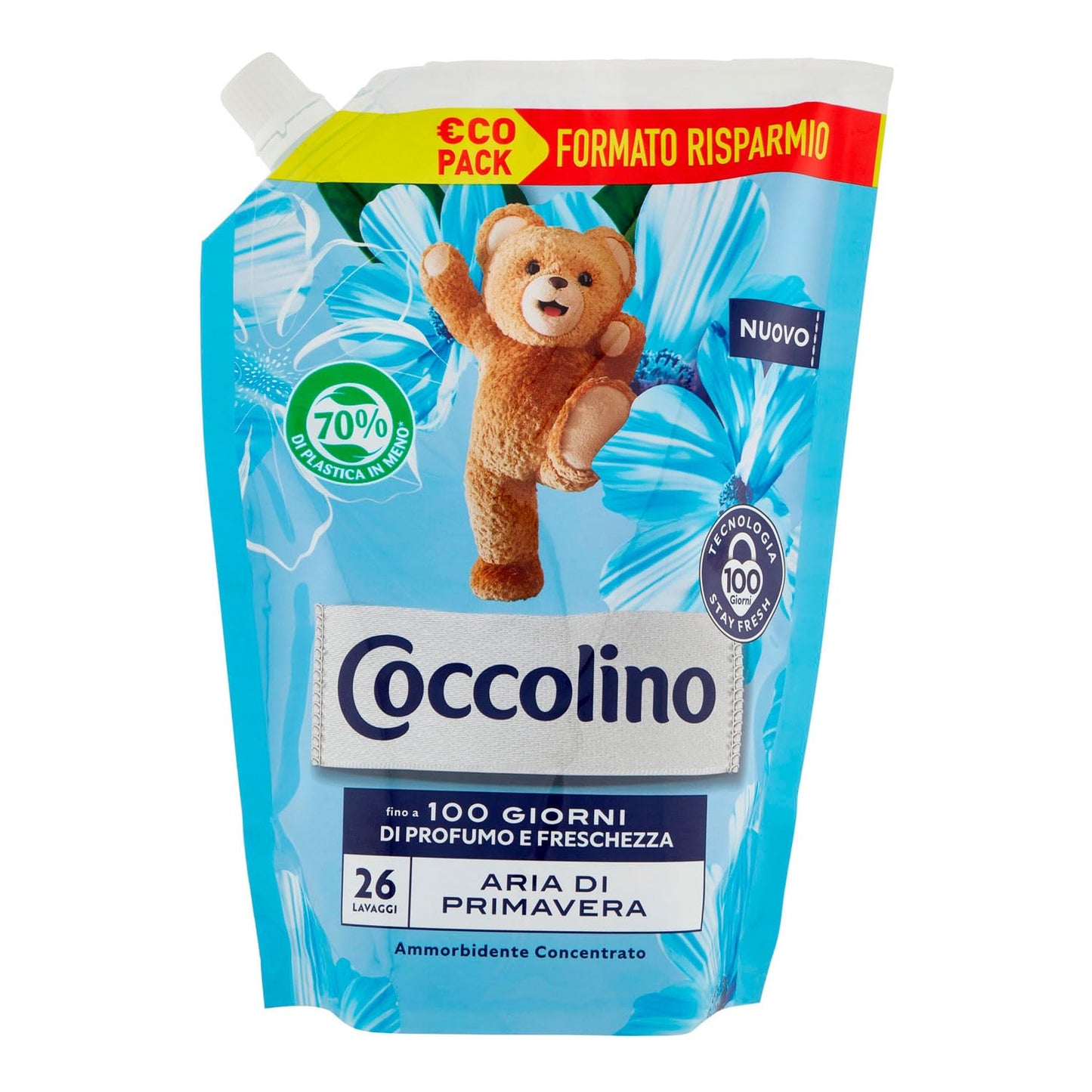 Coccolino Ammorbidente Concentrato Aria Di Primavera Pouch 600ml, 600ml