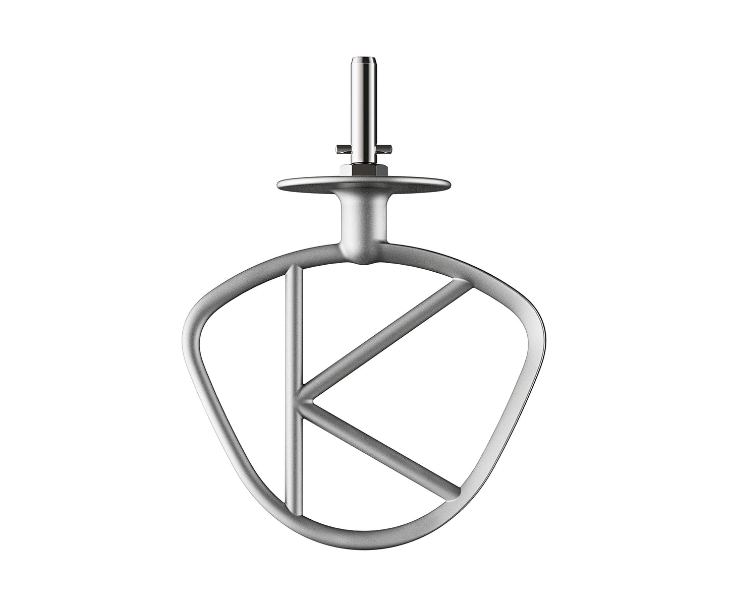 Kenwood KAT50.000CA 000CA-Gancio K Elemento Miscelatore Compatibile con Tutti i Robot da Cucina Chef, Lavabile in lavastoviglie, Colore: Argento, Alluminio