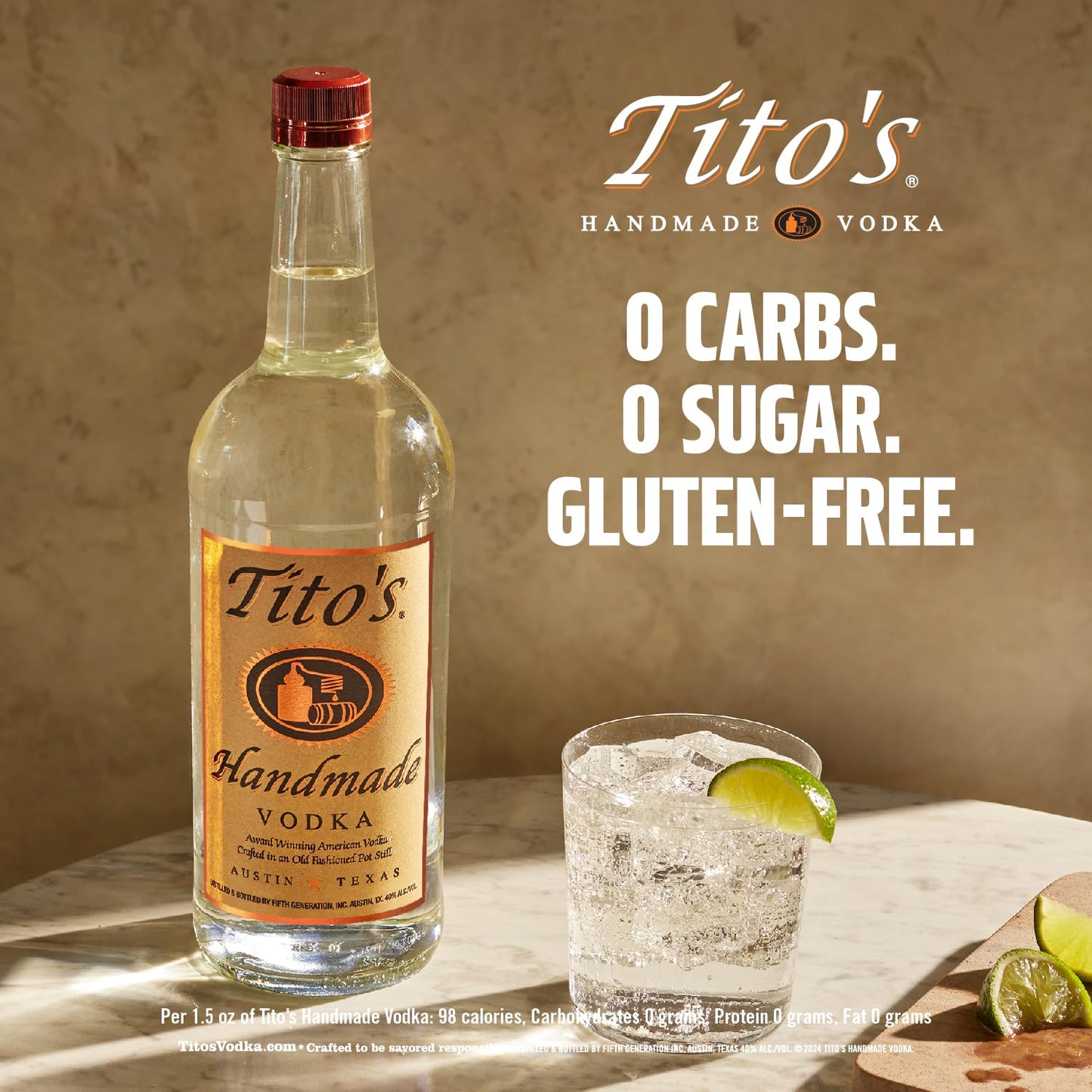 VODKA TITO'S HANDMADE | 40 % vol. | 700 ml