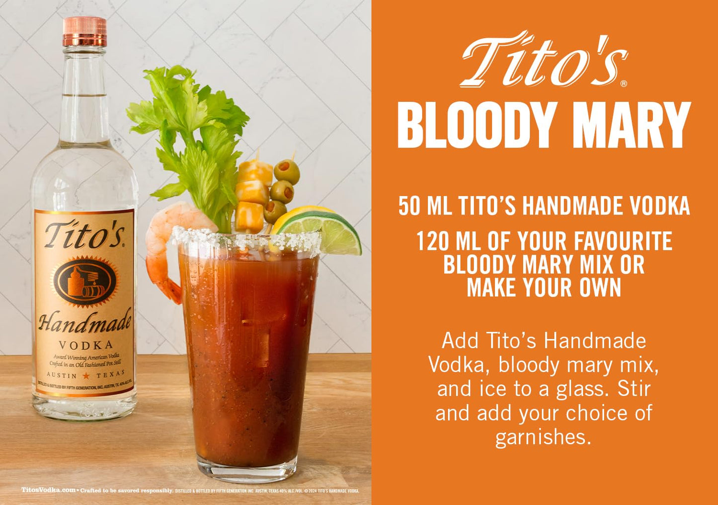 VODKA TITO'S HANDMADE | 40 % vol. | 700 ml