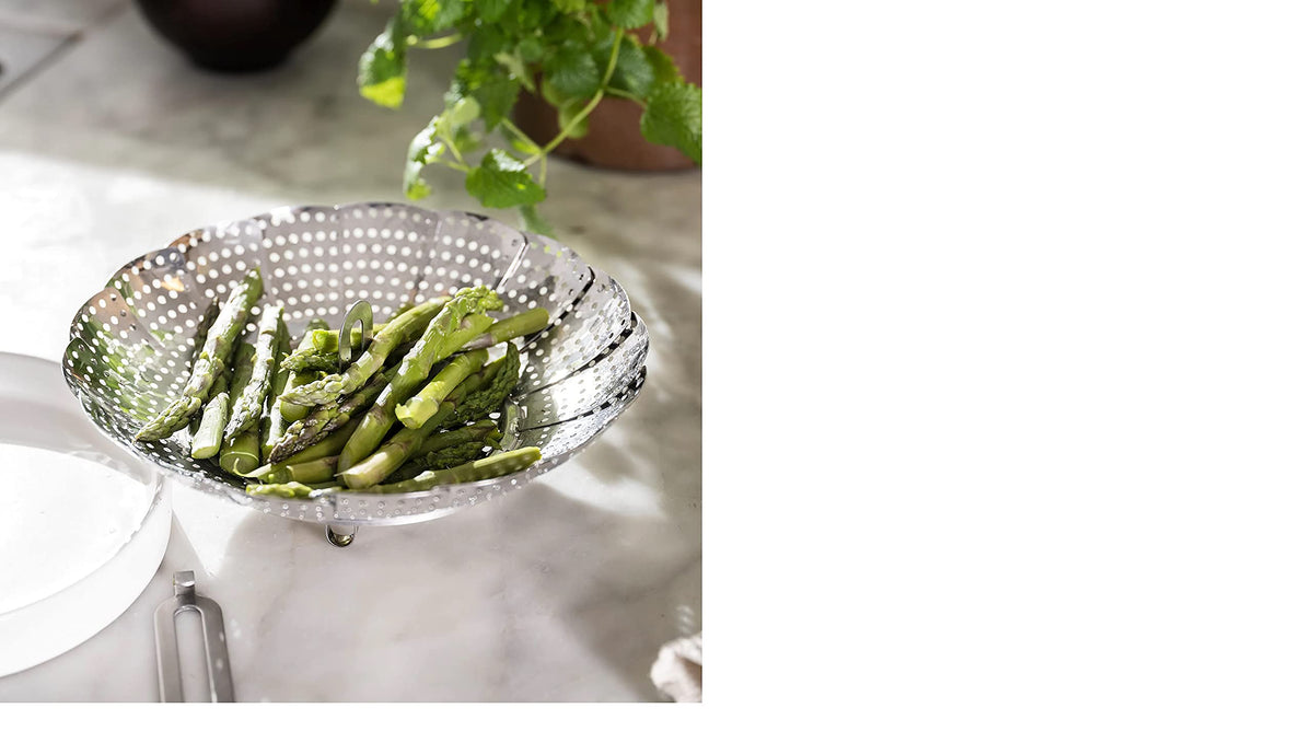 Ikea Stabil in vaso, inserto per cottura a vapore di verdure carne pieghevole in acciaio INOX da cucina dieta