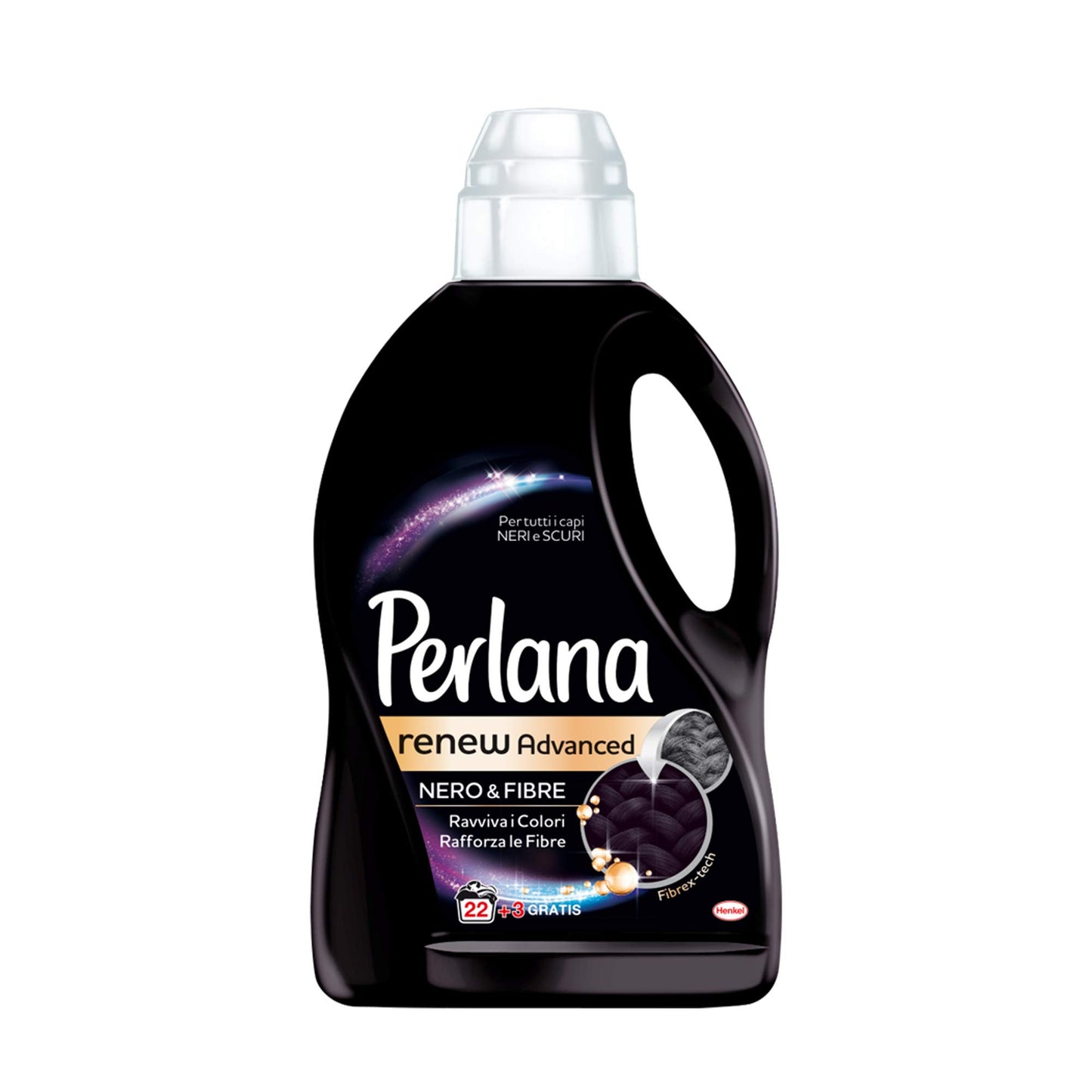 8 x PERLANA Mano&Lavatr.Liquido Nero Assoluto 22+3 Lav.1500 Ml