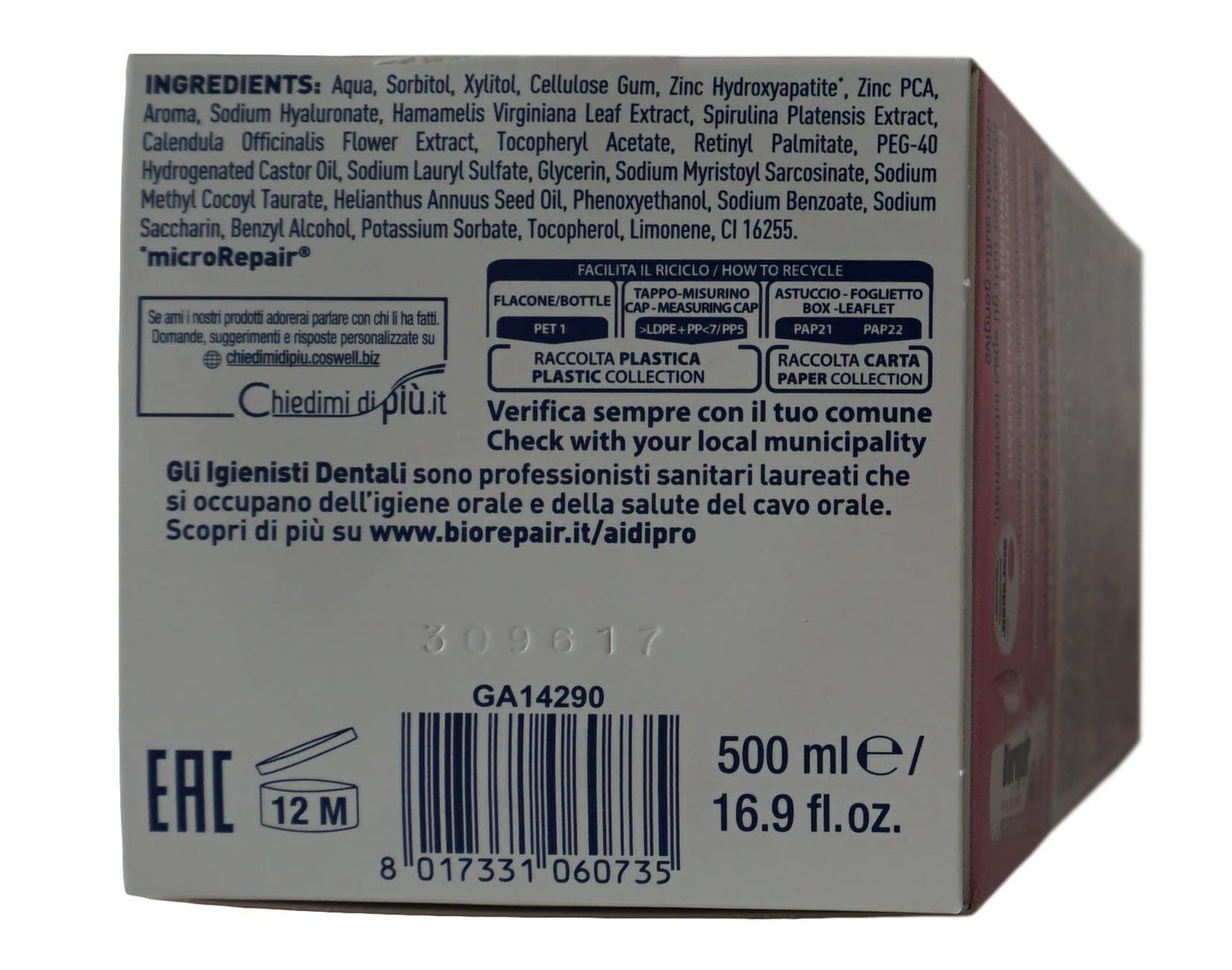 Biorepair Oral Care Collutorio, confezione da 6