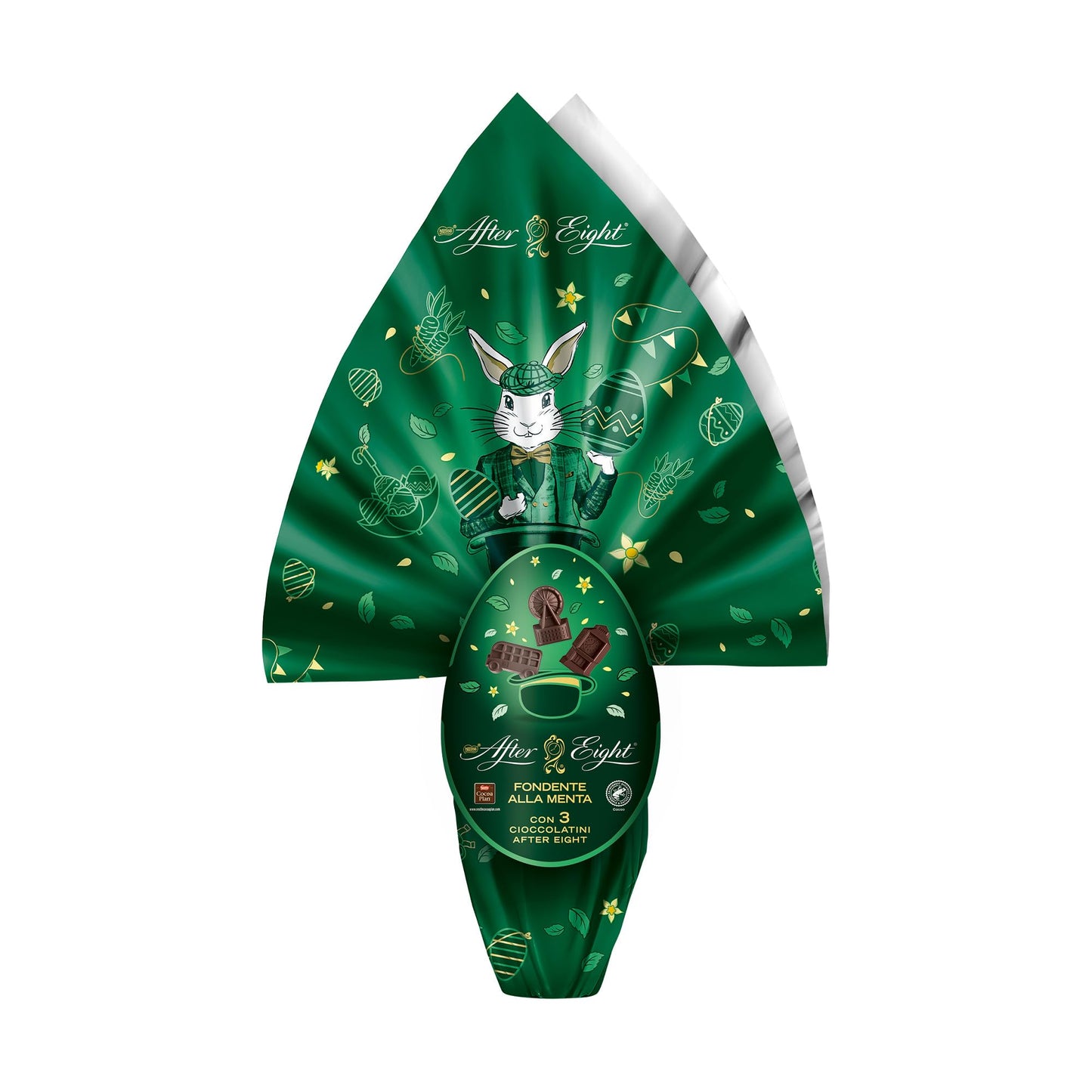 AFTER EIGHT Uovo di Pasqua 2025 Cioccolato Fondente alla Menta con 3 Cioccolatini 254g