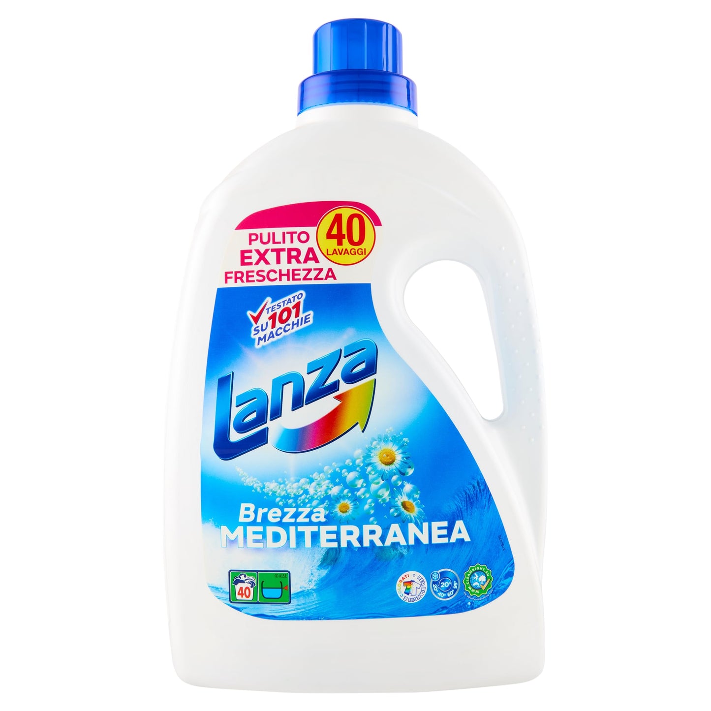 Lanza Detersivo per il Bucato Brezza Mediteranea, 40 Lavaggi, 2L