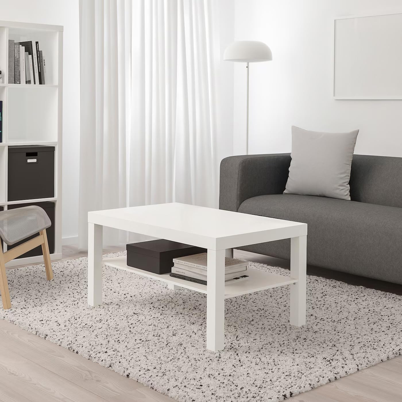 Ikea Tavolino LACK, 90x55 cm, bianco