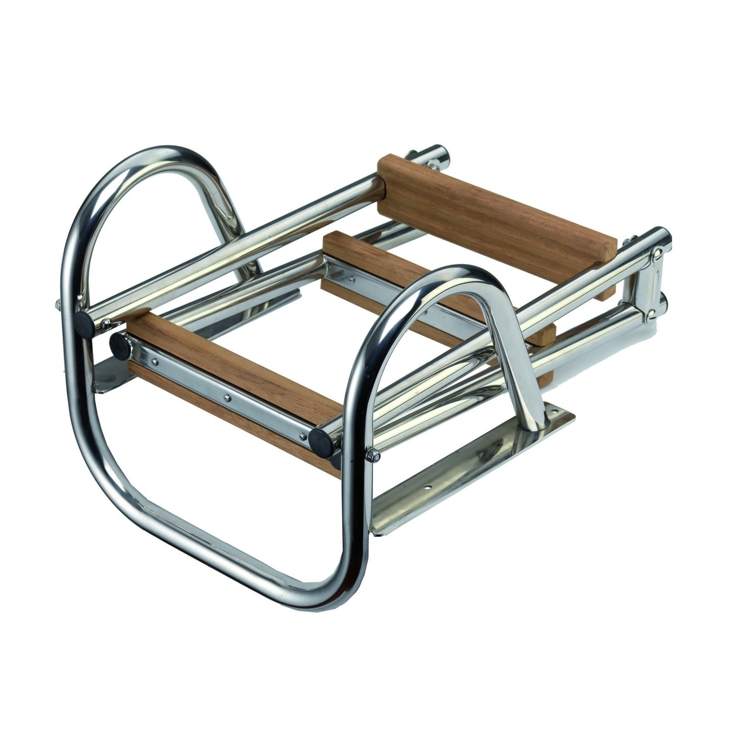 Trem-Scaletta Pieghevole con Corrimano e Gradini in Legno Modello: B N Gradini: 2+2=4 L mm: 1000 W mm: 360 Peso: 3900 gr. Larghezza Scala: 280 mm