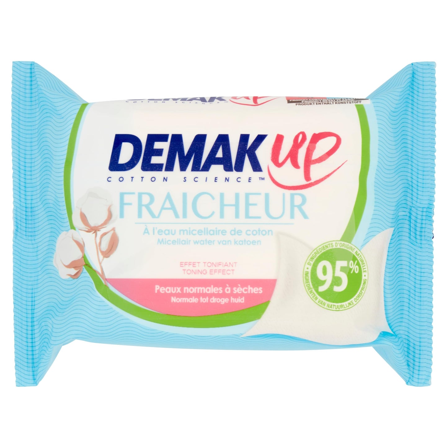 DEMAK'UP Lingettes Démaquillantes - Peaux seches ou Sensibles - x25