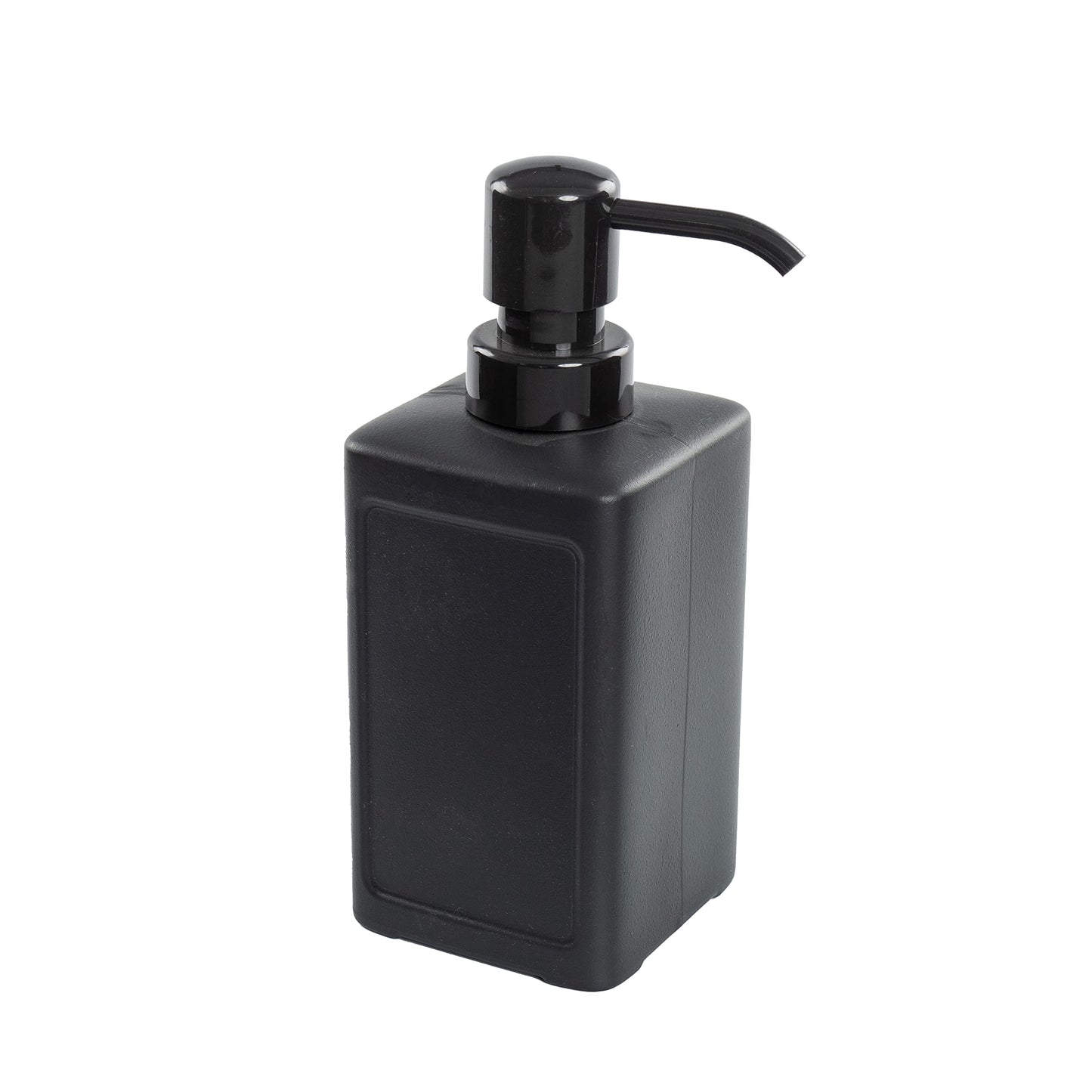 Ikea RINNIG - Dispenser per sapone liquido o gel, 450 ml, in plastica, colore: grigio scuro, set da 4