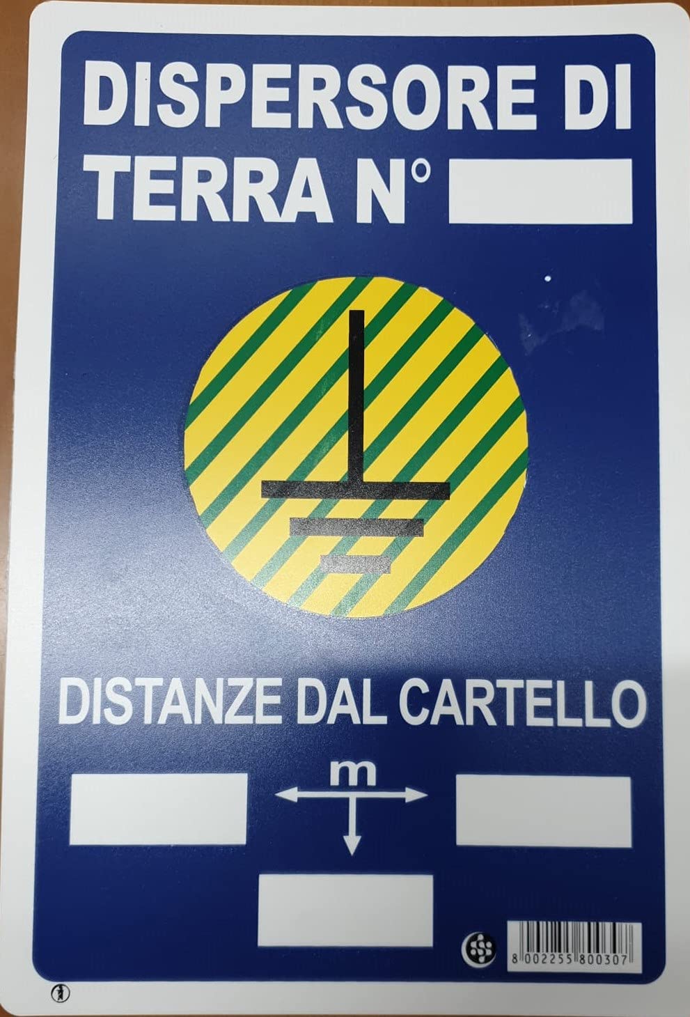 CARTELLO SEGNALETICA DISPERSORE N.