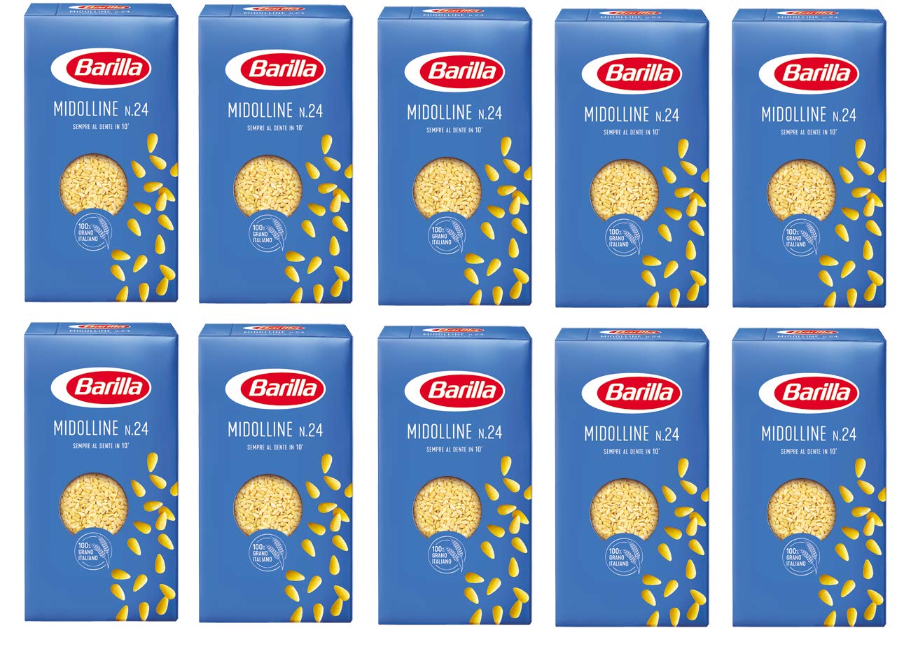 Barilla 10 x Midolline No.24 Italian Pasta 500g