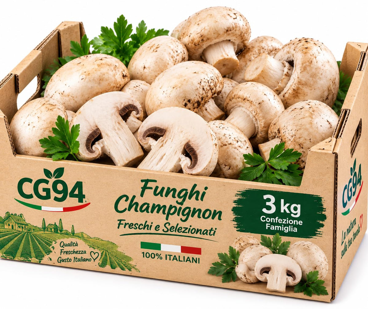 CG94 Funghi Champignon Freschi Prataioli Selezionati 3 kg