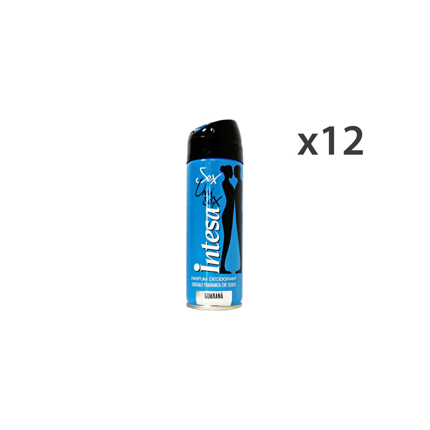 INTESA Set 12 Deodorante Spray Unisex Guarana┤125 Ml. Cura Del Corpo