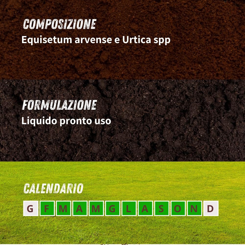 VITHAL Protezione Totale Piante - a base di Equiseto e Ortica, Insetticida Fungicida Acaricida, 100% Naturale e Biologica, Contro Insetti e Funghi, ideale per Piante da Frutta, Vite e Ortaggi, 500ml