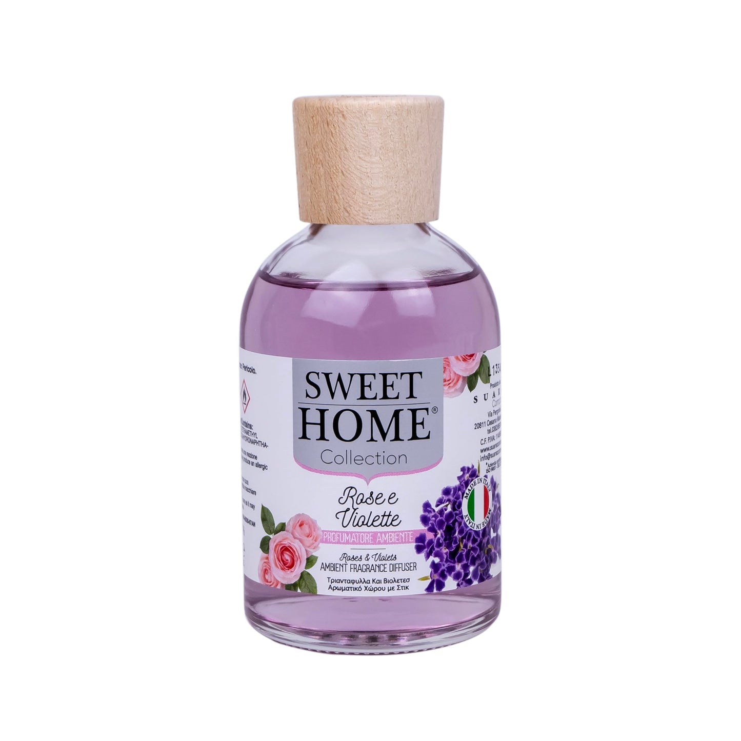 Suarez Sweet Home Profumatore Ambiente Bastoncini Rose E Violette 100ml