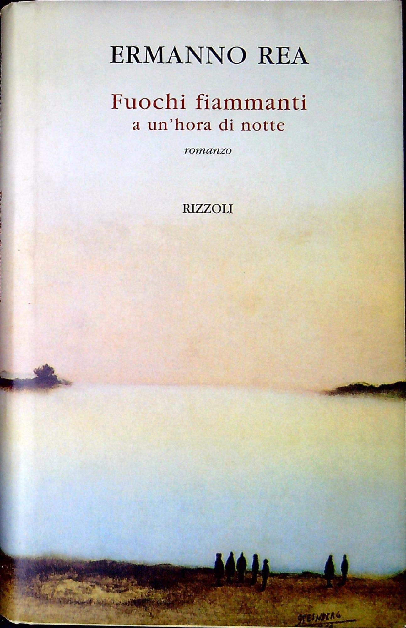 Fuochi fiammanti a un'hora di notte