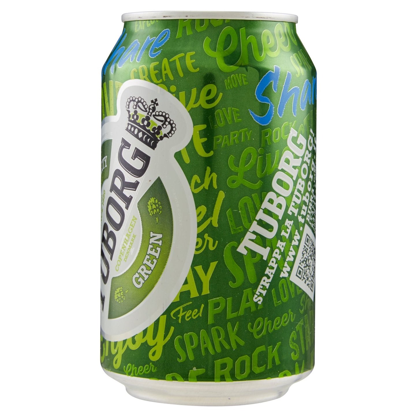 Tuborg, Cassa con 24 Lattine da 33cl, Birra Lager, Gusto Fresco e Dissetante, Gradazione Alcolica 5.0% Vol