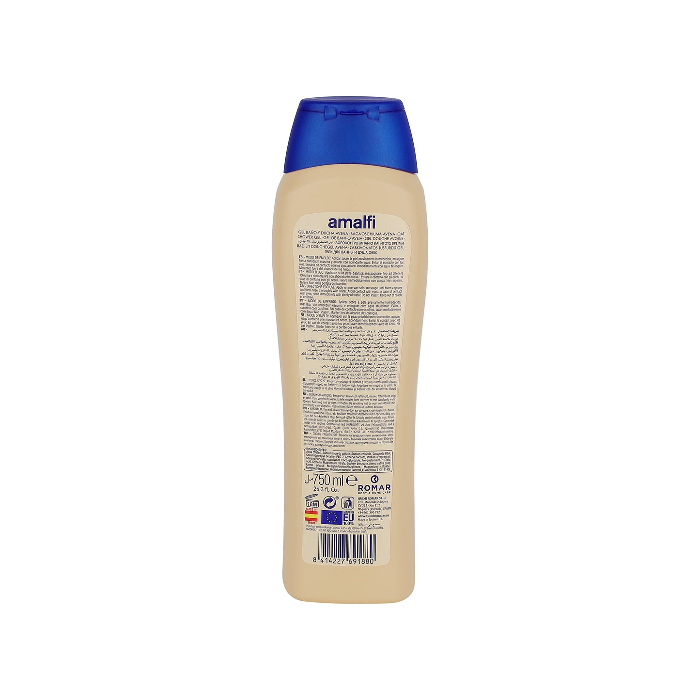 GEL BAÑO Y DUCHA AVENA NATURAL 750 ML.