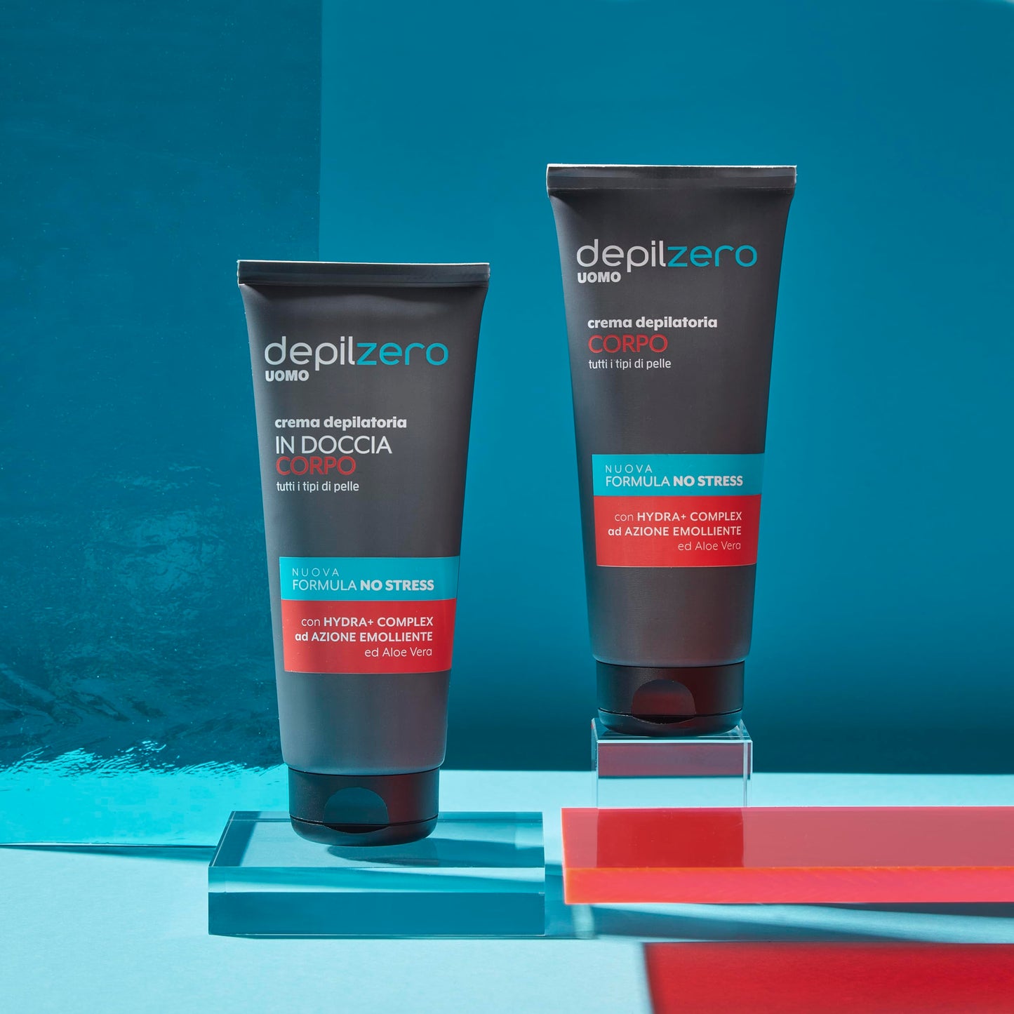 Depilzero - Crema Depilatoria Uomo, con Aloe Vera, Elimina il pelo lasciando la pelle Liscia e Morbida, 200ml