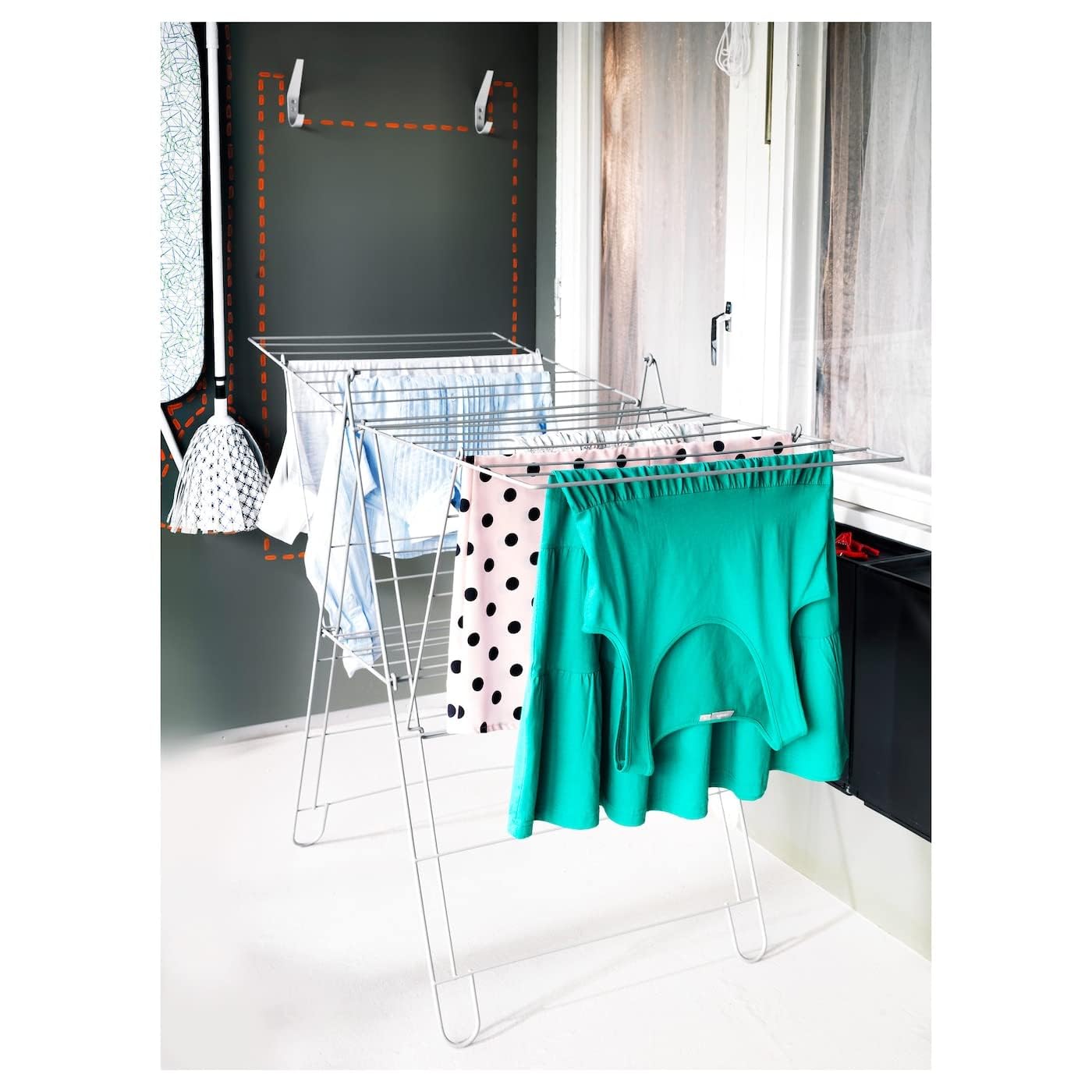 Ikea Gelo Stendibiancheria Indoor Outdoor Bianco 402.448.31