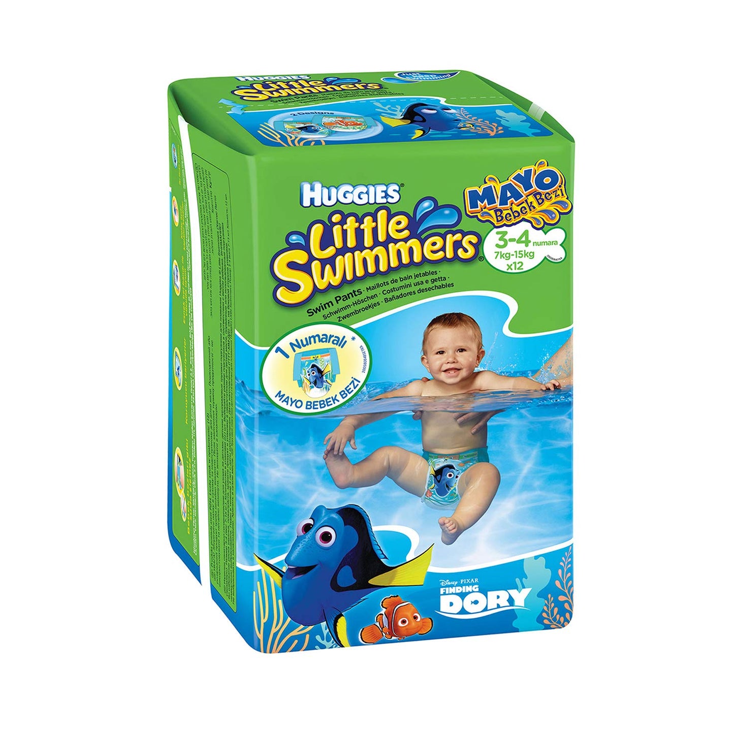 Pannolini Little Swimmers taglia 3/4 (da 7 a 15 kg) - Pacco da 12 pannolini