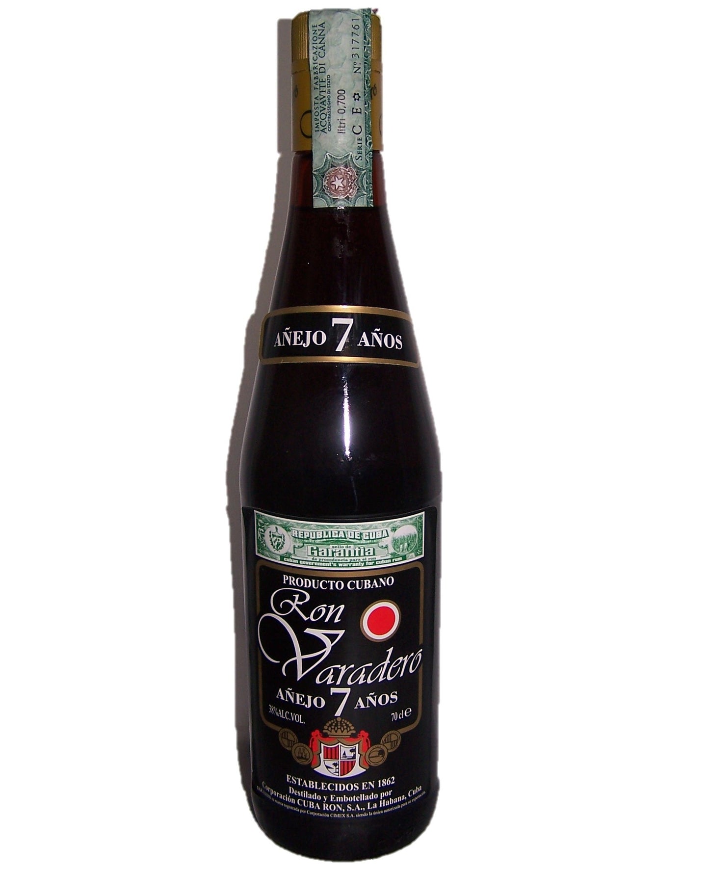 VARADERO RON 7 ANNI CL 70