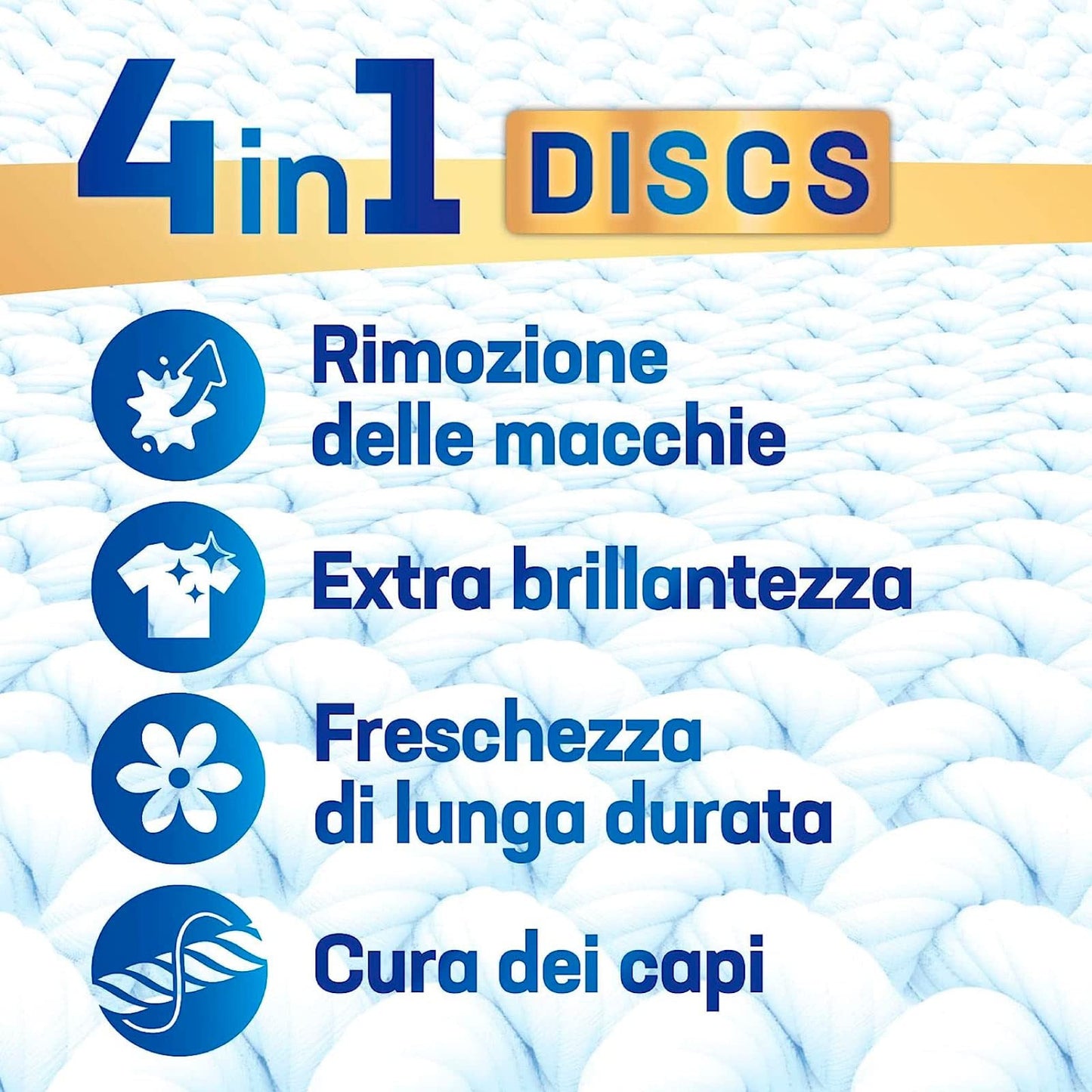 Dixan Discs Detersivo Classico per Lavatrice Azione 4in1 - 3 Confezioni da 23 Capsule