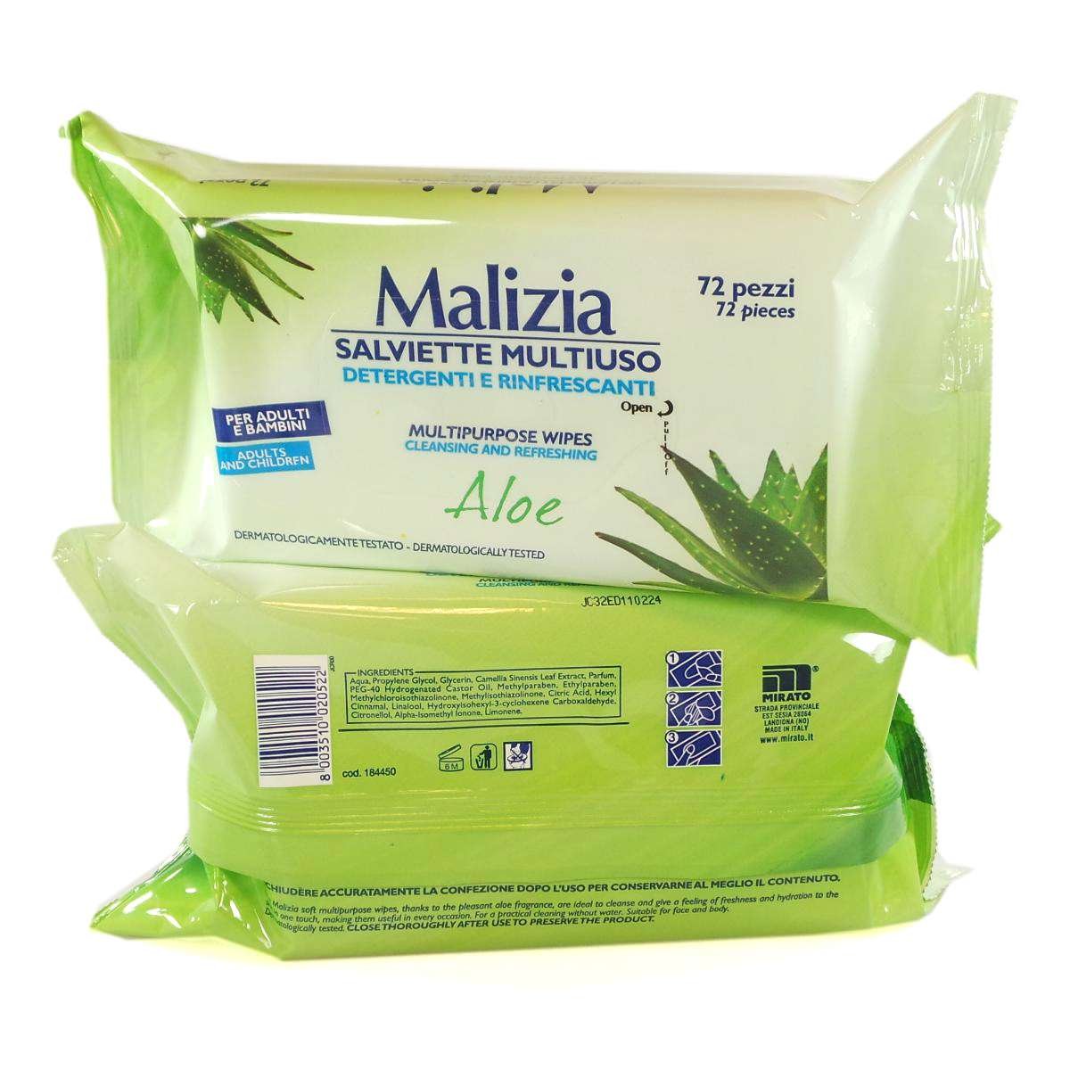 Salviette Malizia M/Uso X 72