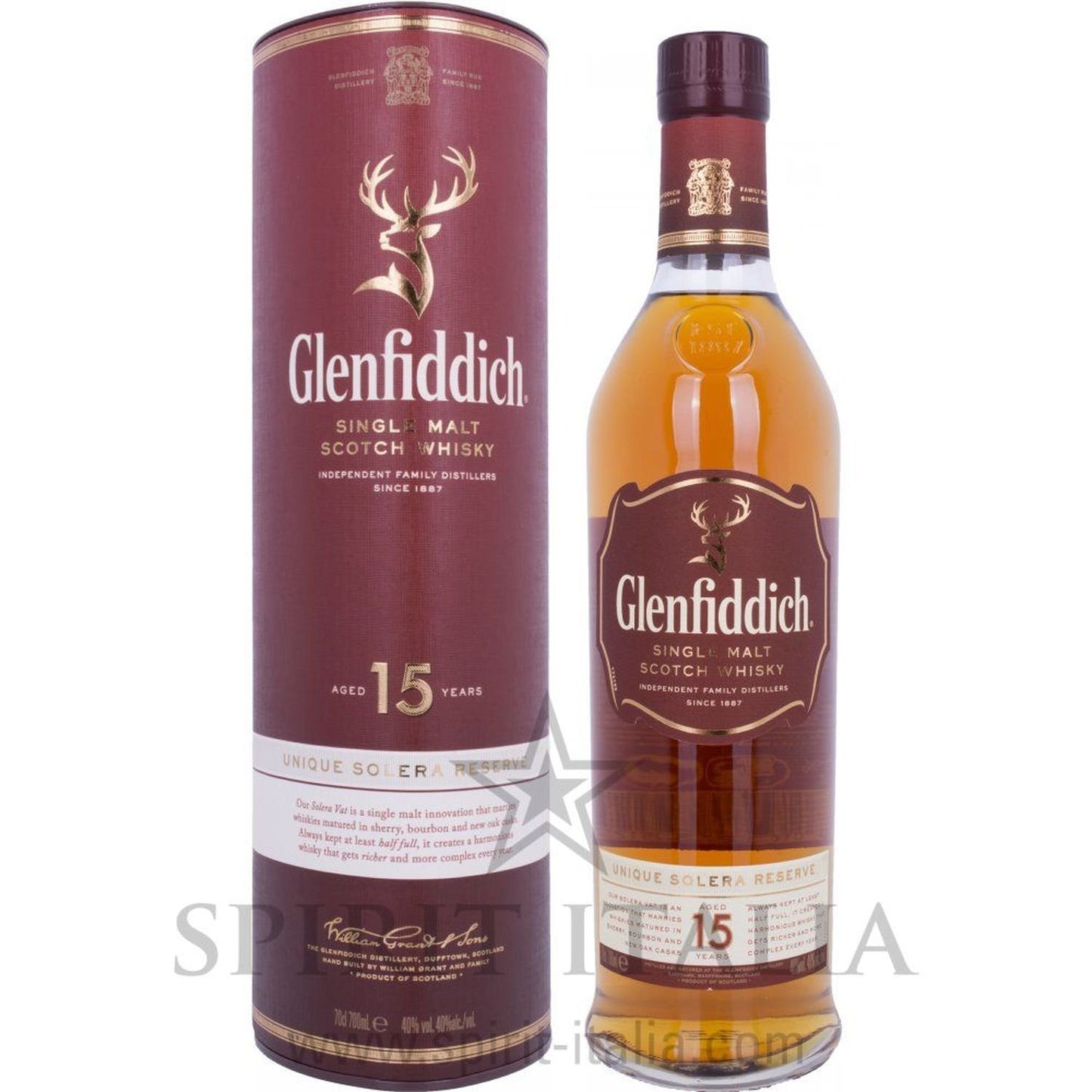 Glenfiddich 15 Years Old Unique Solera Reserve GB 40,00% 0.7 l.