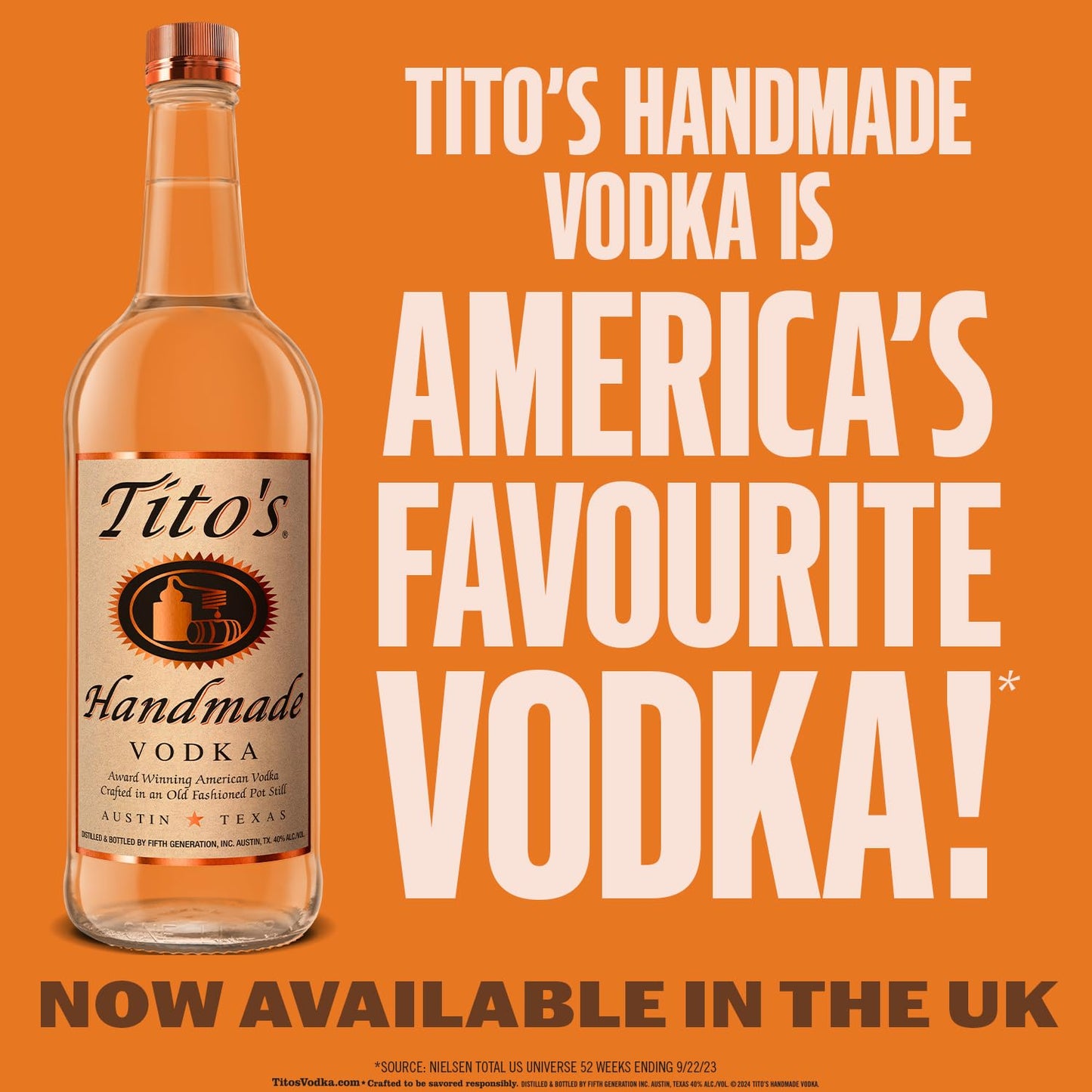 VODKA TITO'S HANDMADE | 40 % vol. | 700 ml