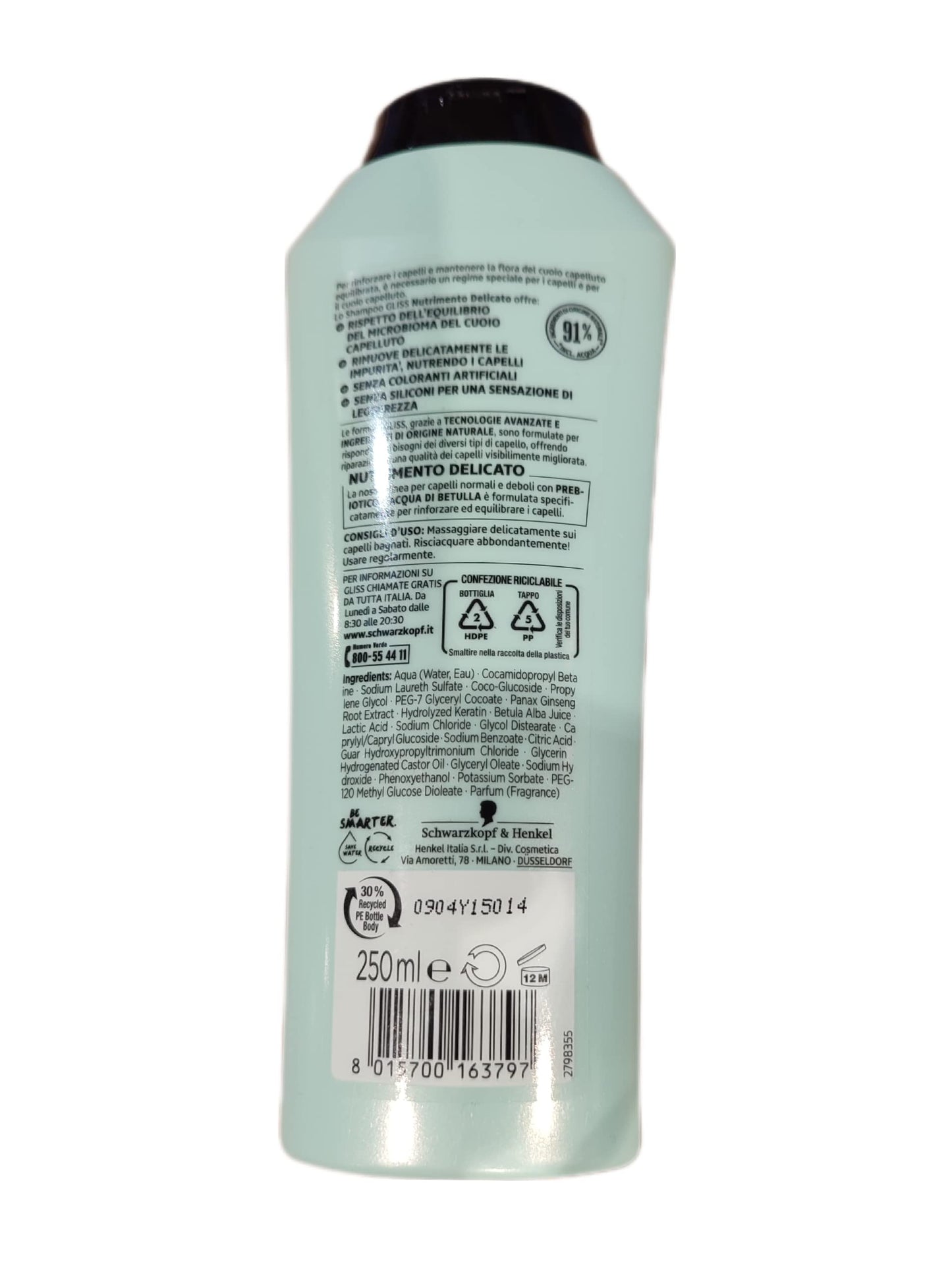 Lo Shampoo Equilibrante Nutrimento Delicato