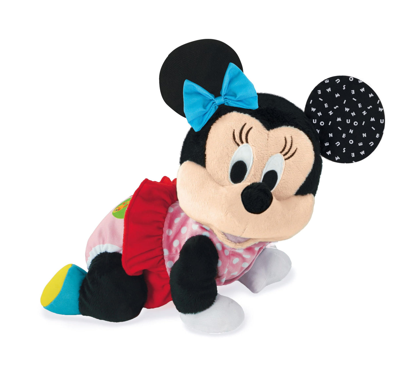 Clementoni Disney Baby Baby Minnie Gattona con Me, Minni Peluche per Imparare a Gattonare, Gioco Prima Infanzia Bambini 6-36 Mesi, Insegna Numeri e Versi degli Animali, Lingua Italiana, 17992