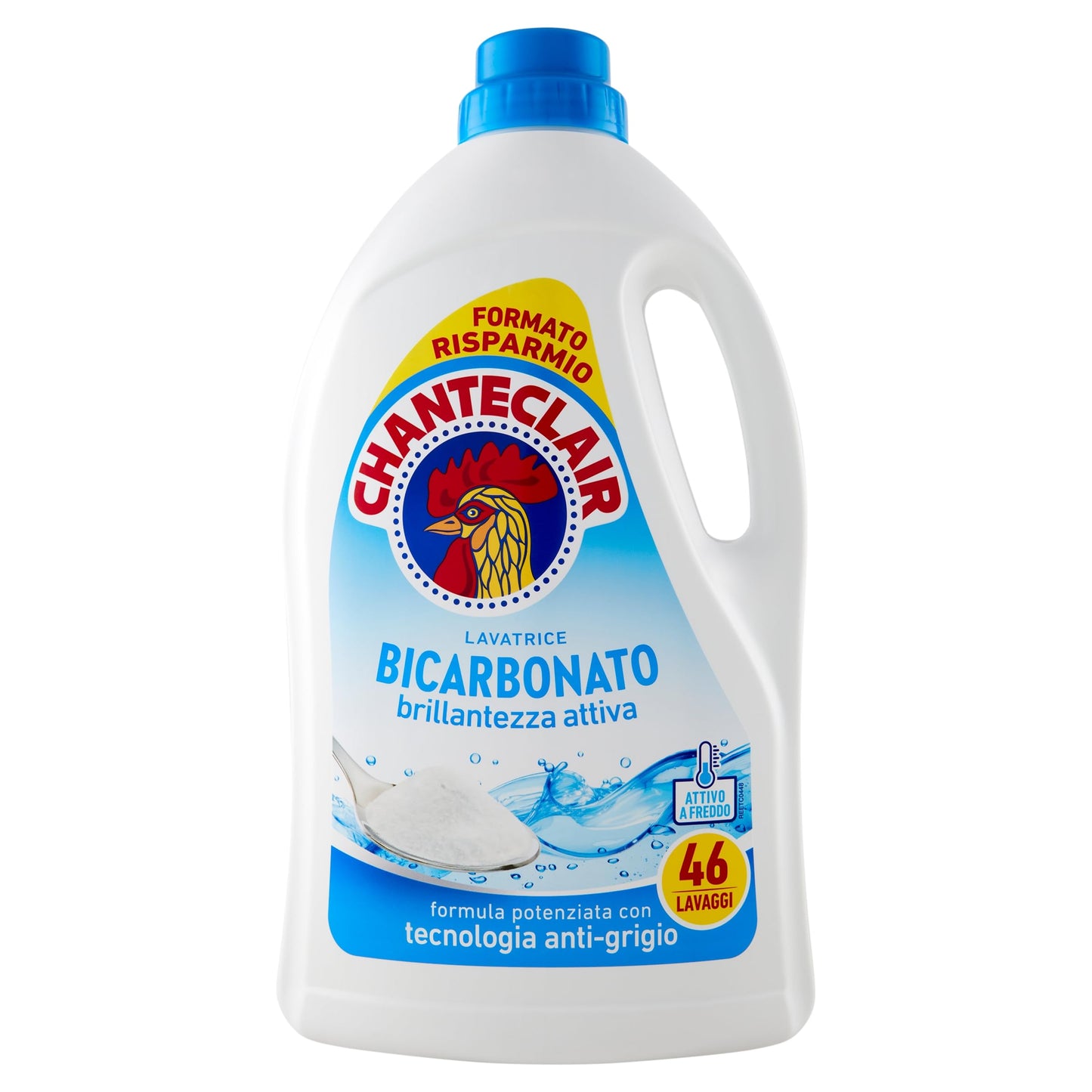 Chanteclair Detersivo Lavatrice Liquido Bicarbonato 46 Lavaggi 2070ml, 2070ml