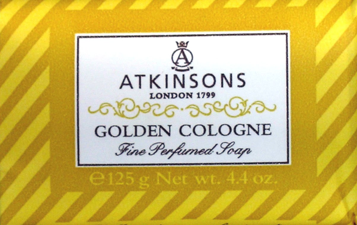 6 x ATKINSONS Saponetta Golden Cologne 125 GR