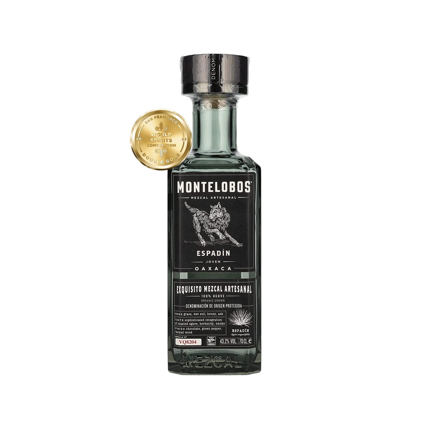 Montelobos Montelobos ESPADIN Joven 100% Agave Mezcal Artesanal 43,2% Vol. 0,7l - 700 ml