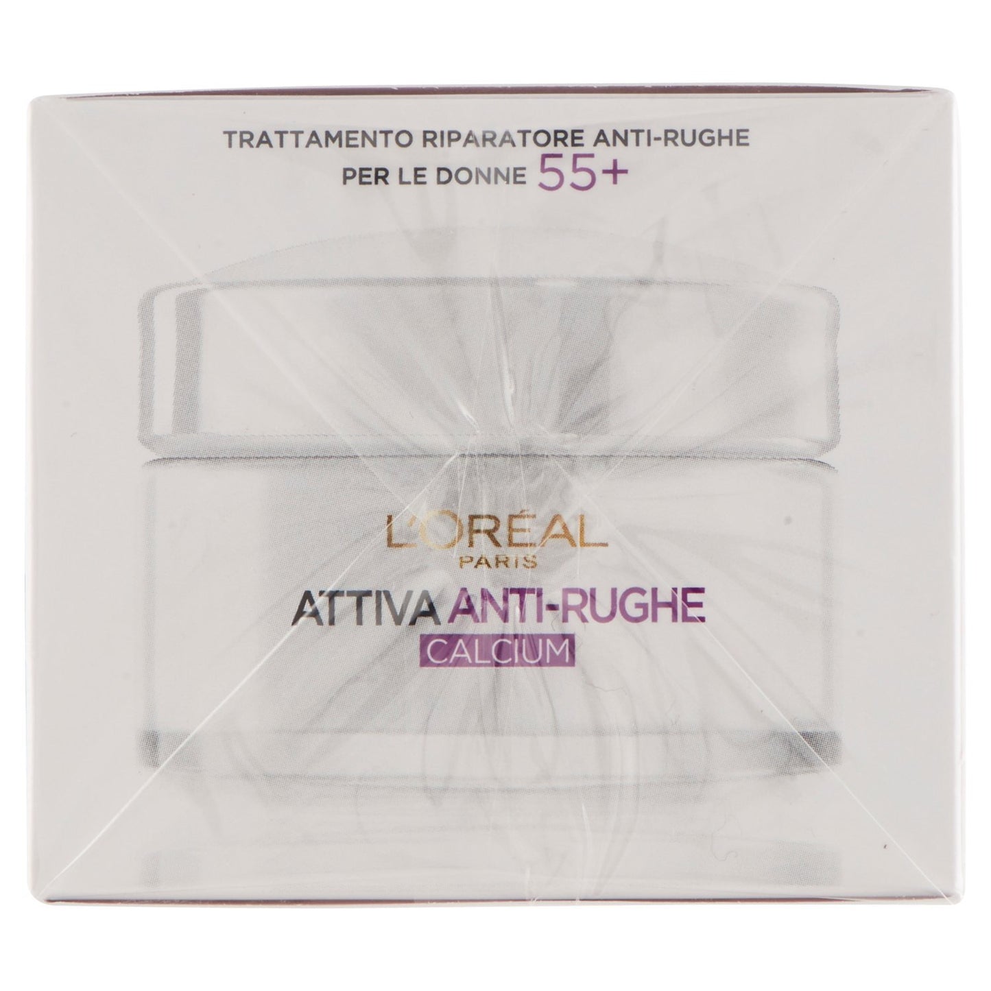 L'ORÉAL Attiva Antirughe 55+ Crema Viso Donna Antirughe Riparatrice Giorno con Calcium, 50 ml