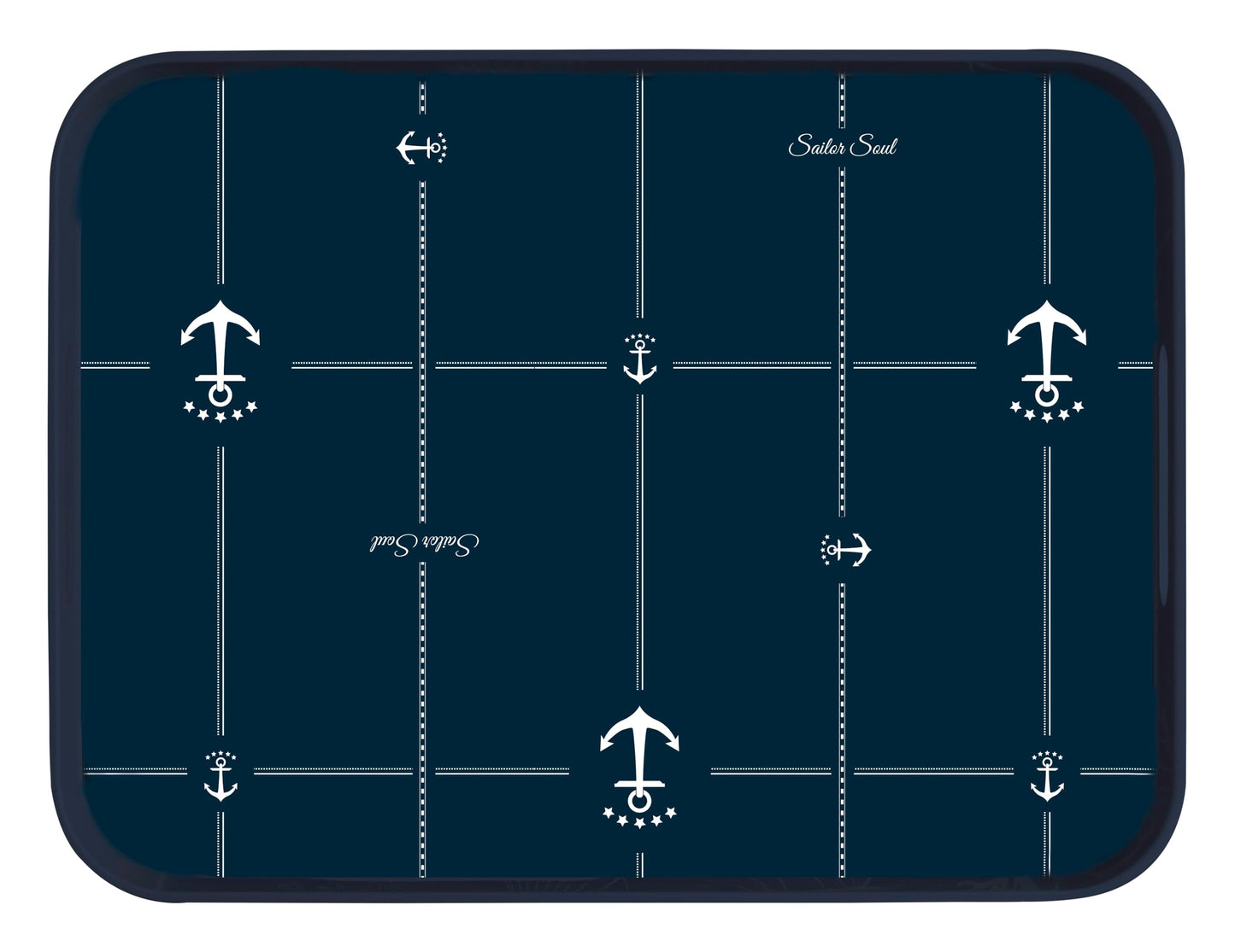 Marine Business Sailor-Bandeja Rettangolare, Blu, Medio