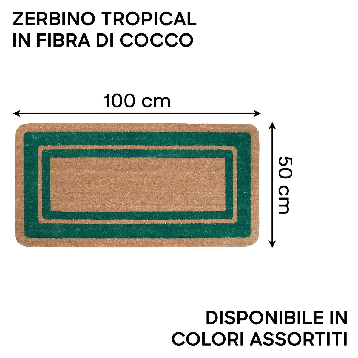 ZERBINO COCCO 50x100 BORDO