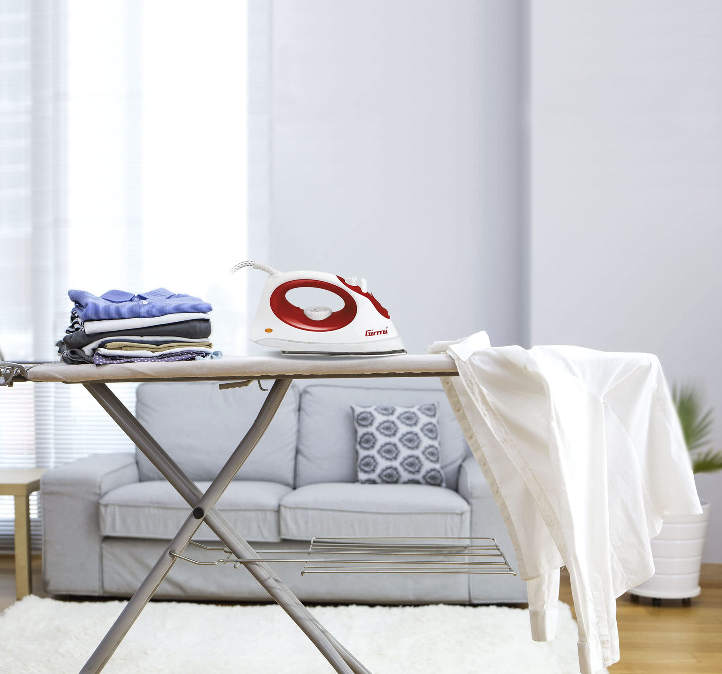 Girmi ST01 Ferro da Stiro, 1800 Watt, Plastica, Rosso