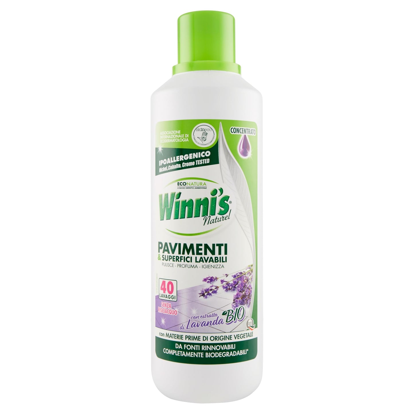 Madel Winni`S 159556 Pavimenti & Superfici Lavabili con Estratto di Lavanda Ipoallergenico Materie Prime Origine Vegetale - 1 lt